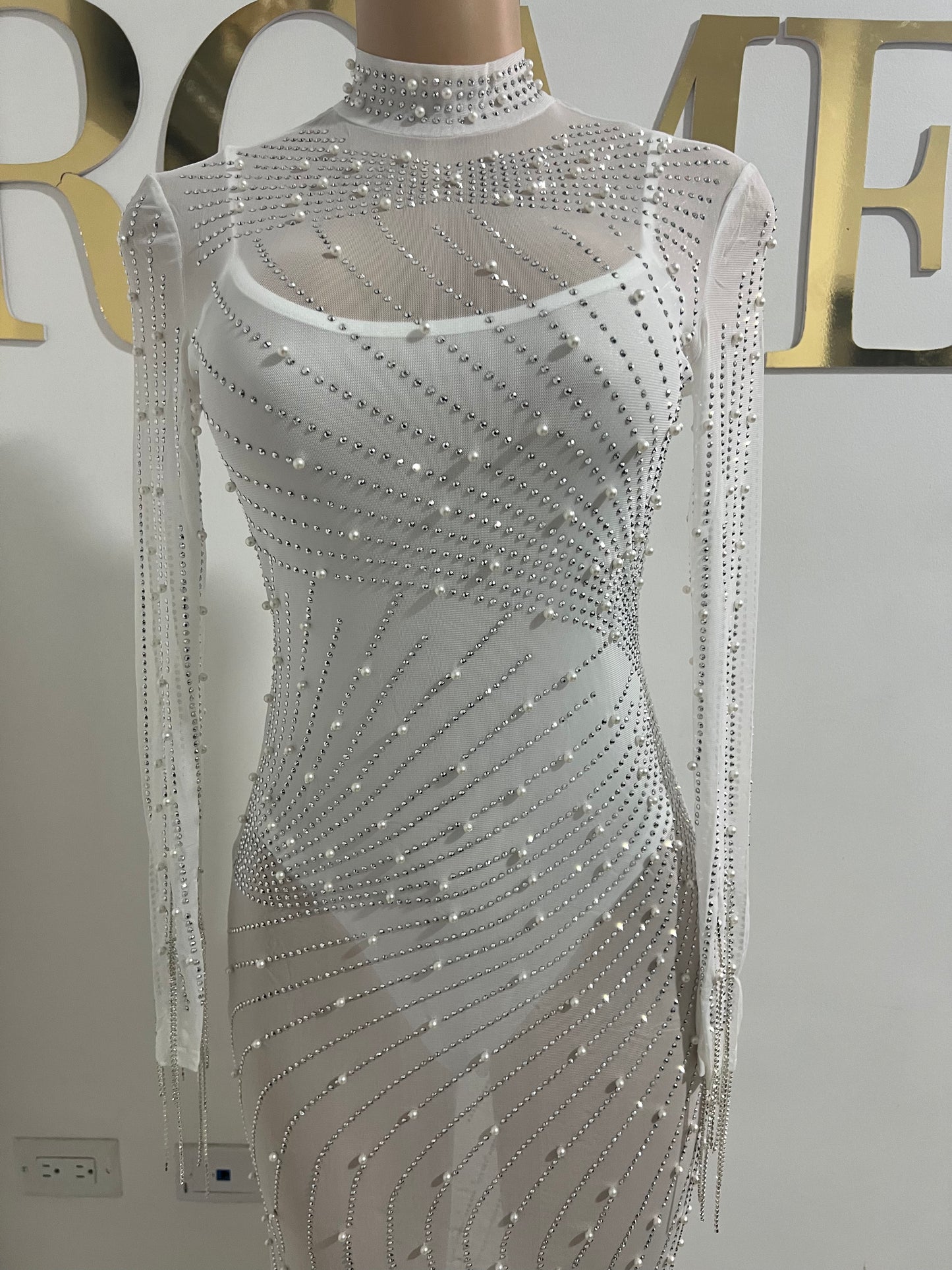 Ellie Long Dress (White)