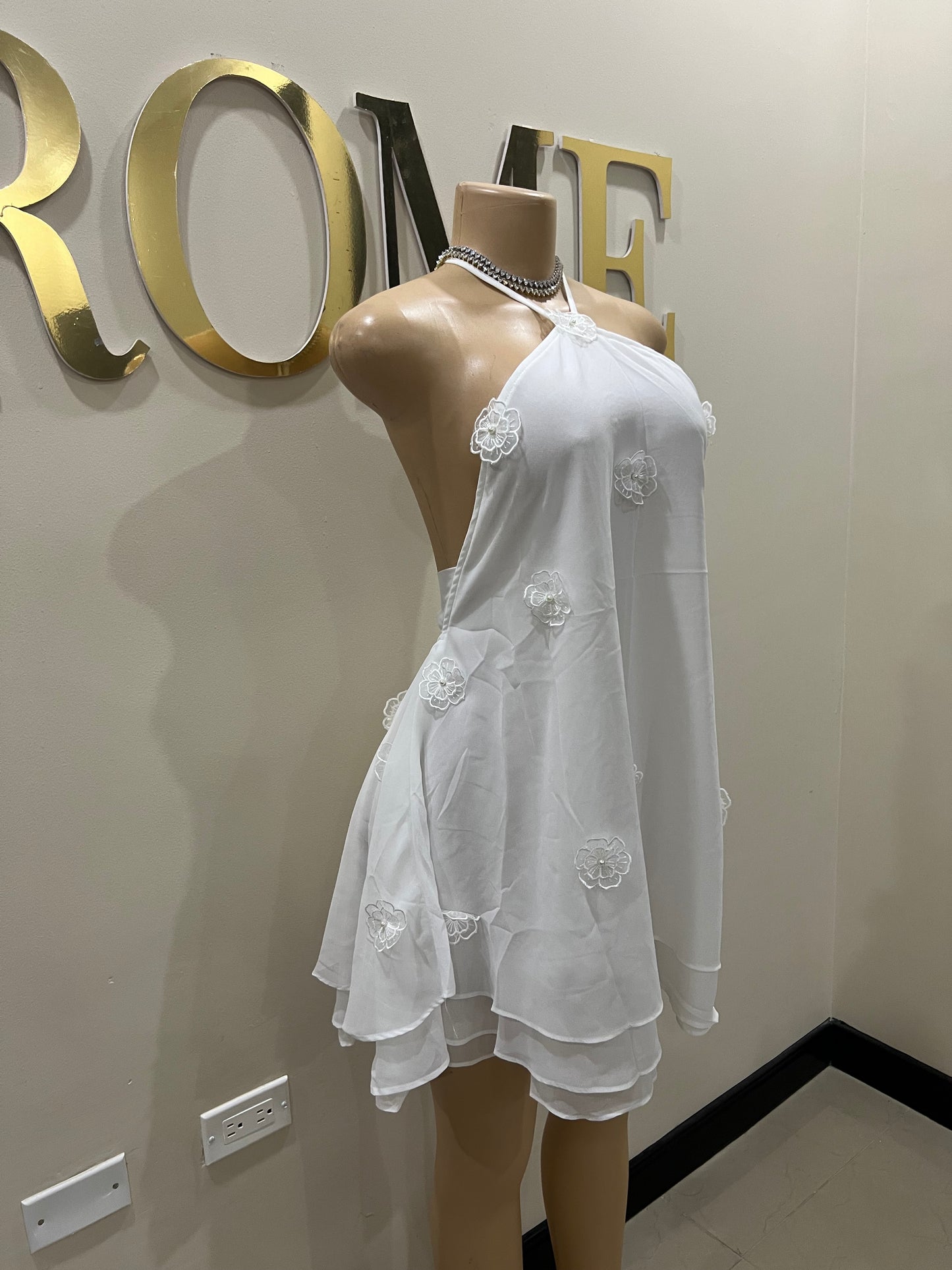 Rumi Petal Dress (White)