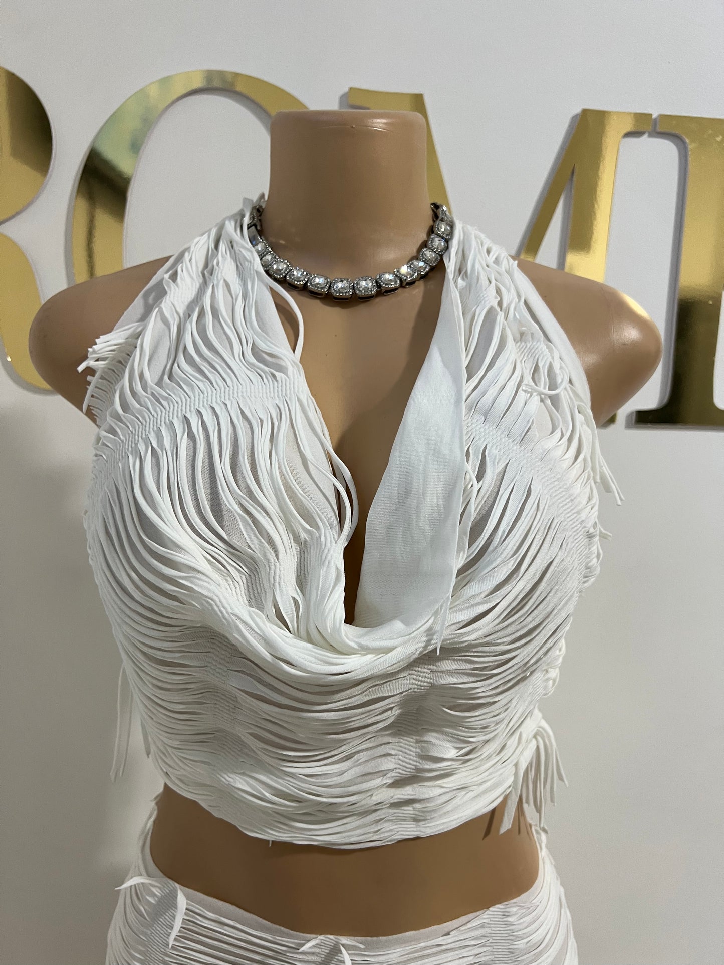 Mica Skirt Set (White)