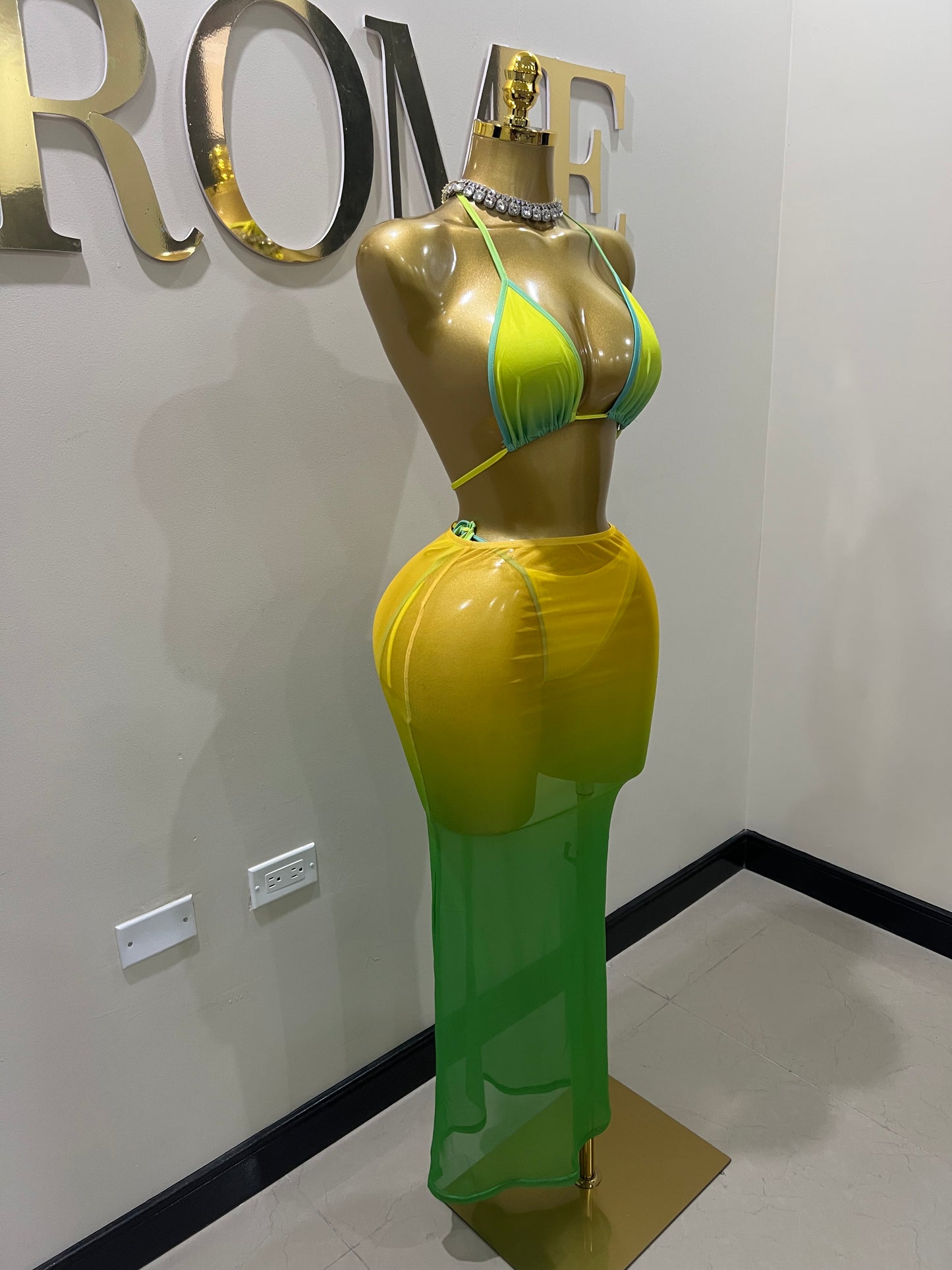 Margarita 3 Pcs Mesh Skirt Set