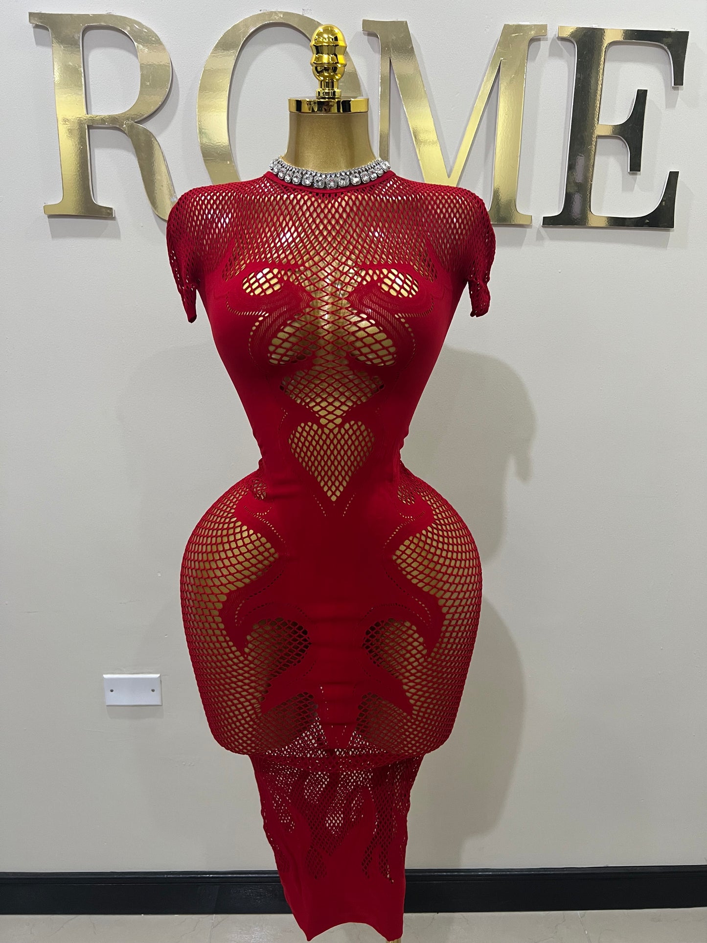 Fire Tights Dress (Red)