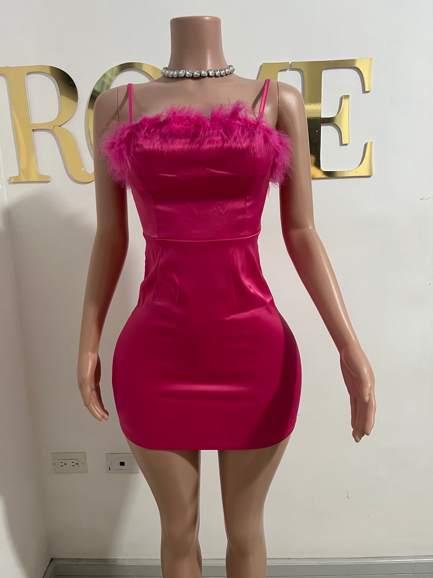 Barbie Super Mini Spaghetti Dress (Pink)