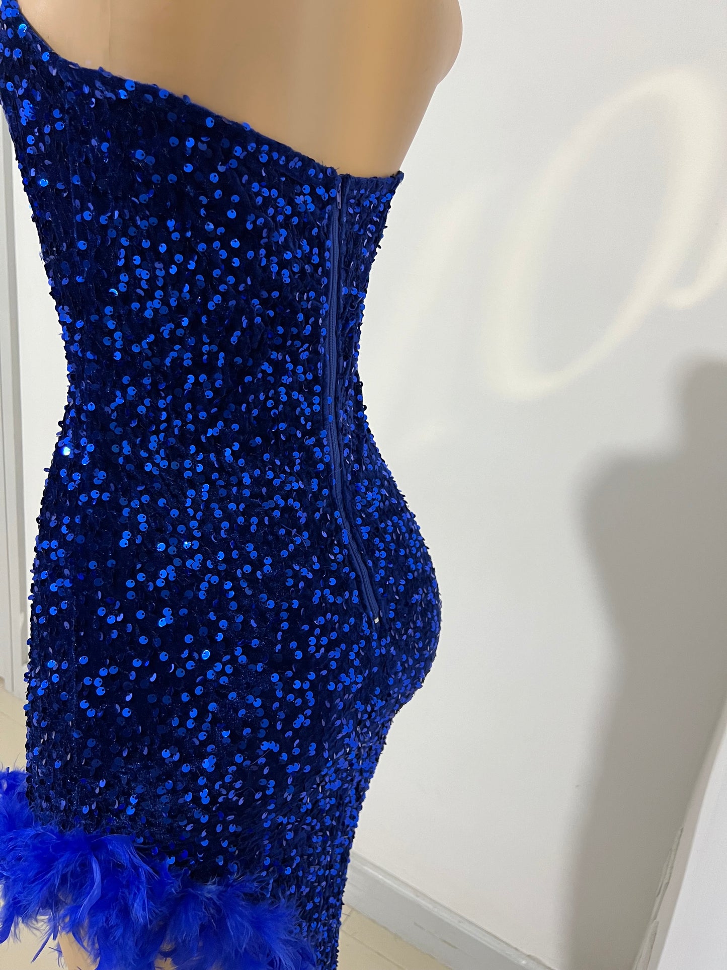 Octavia X Feather Dress (Blue)