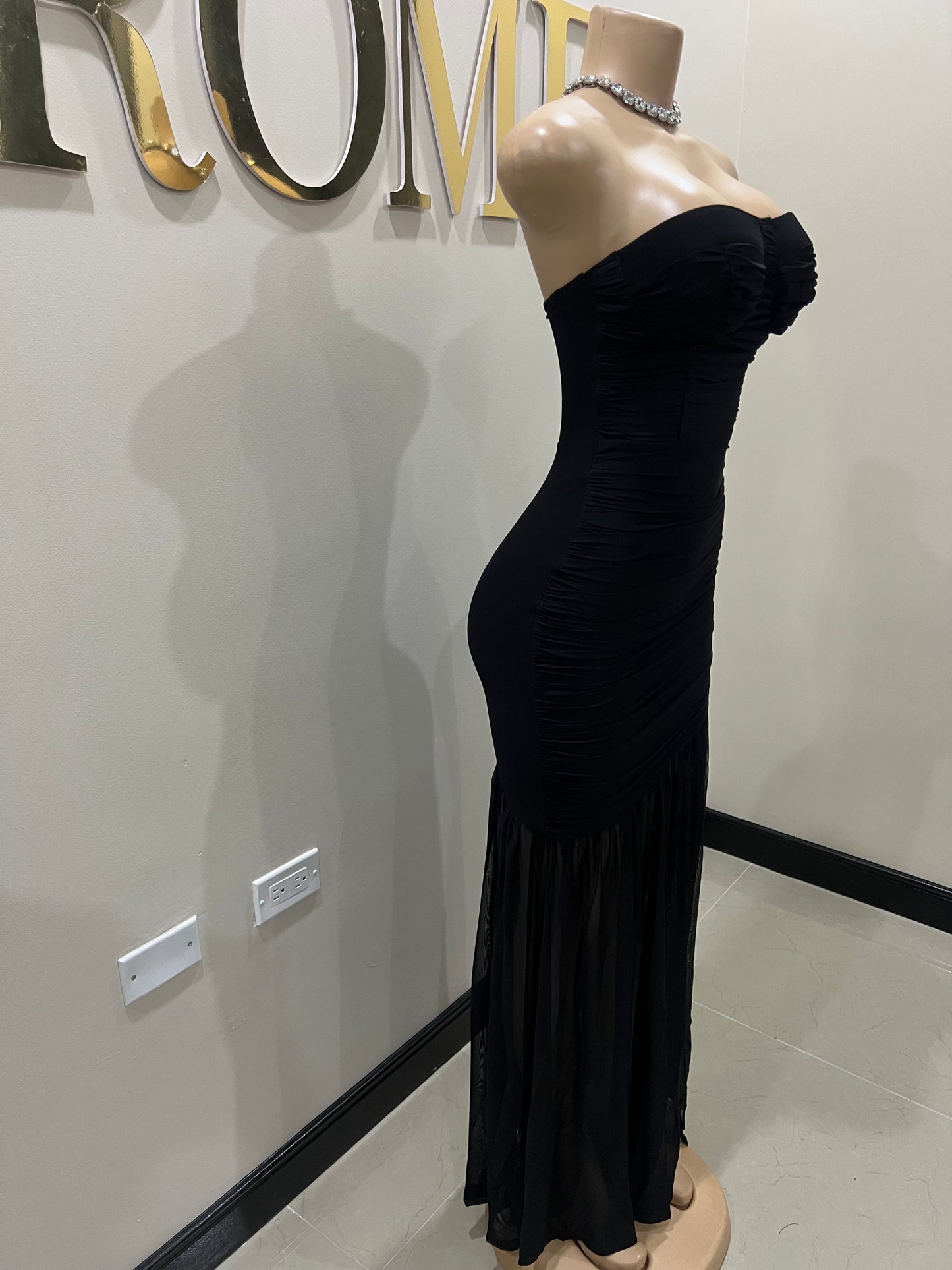 Ciara Nara Mesh Dress (Black)