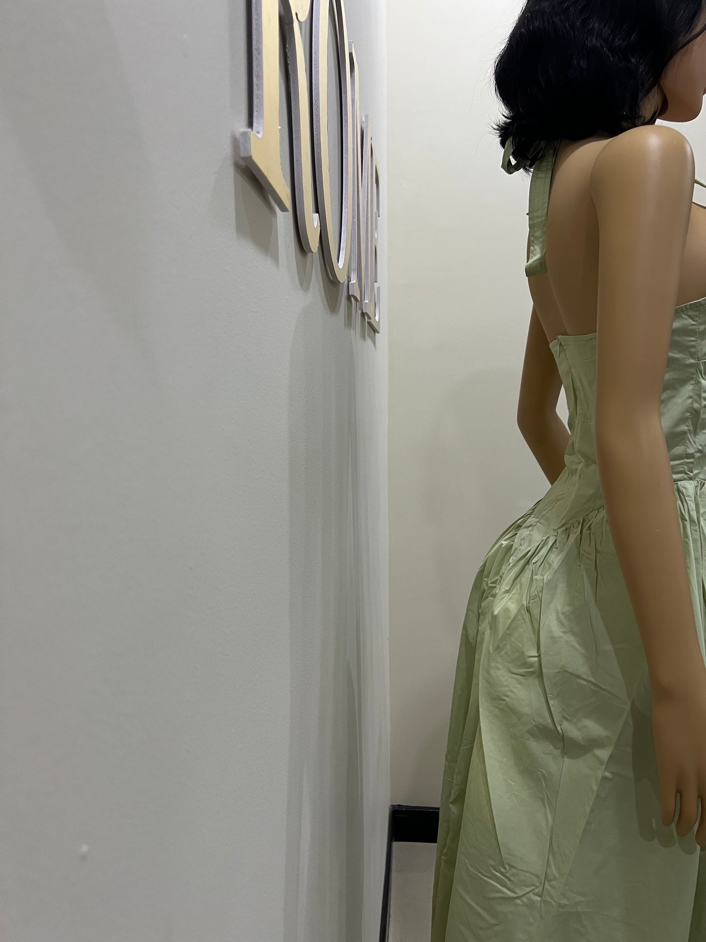 Kim Halter Diana Dress (Green)