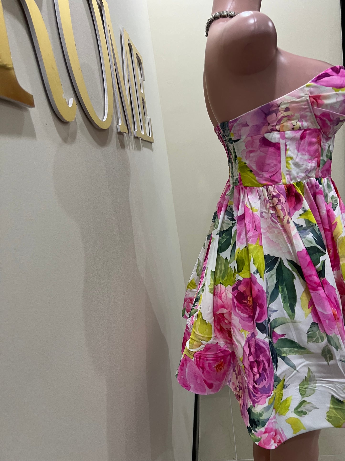 Princess Diana Floral Garden Dress (Pink)