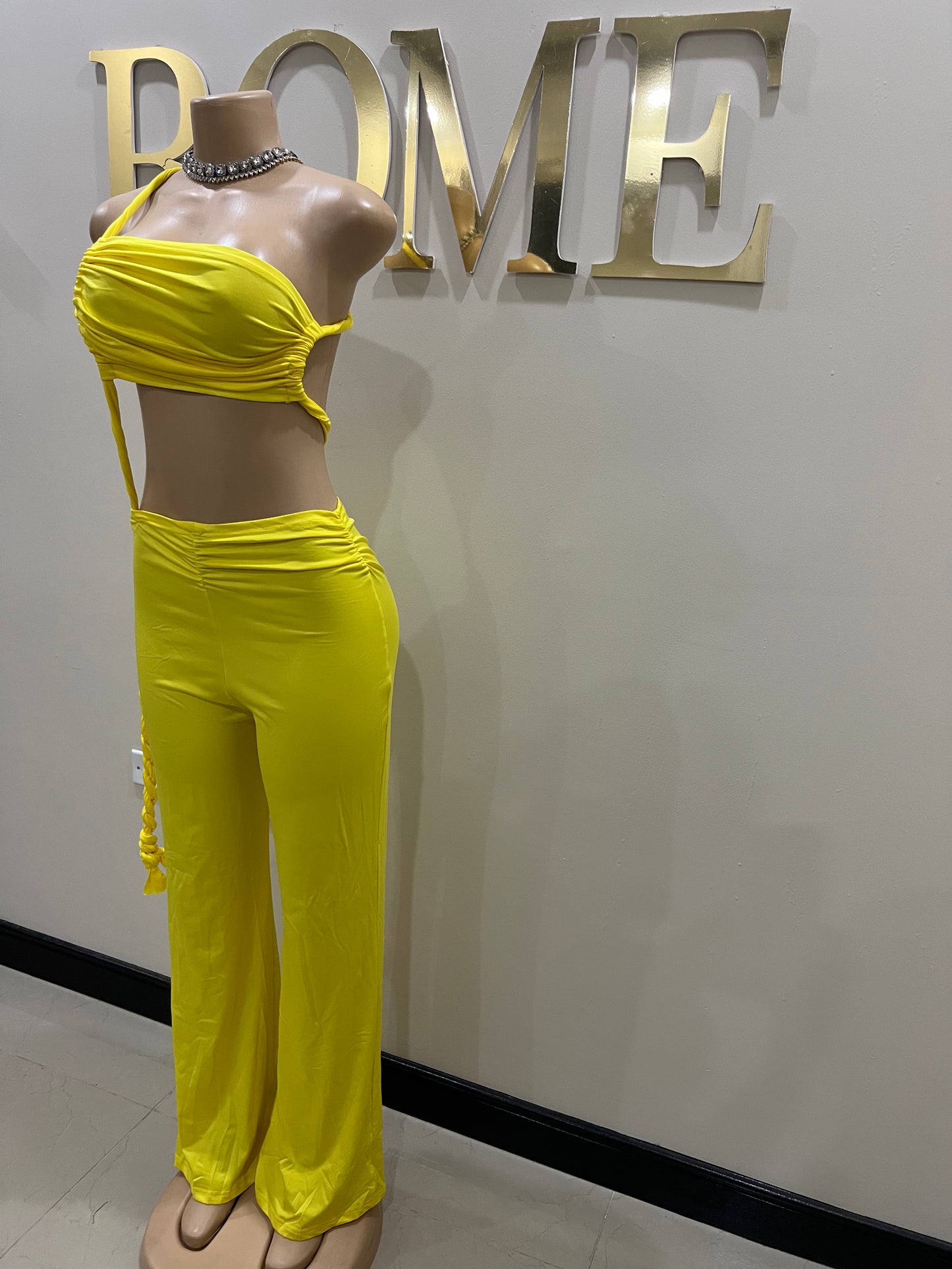 Emma Giselle Jumpsuit (Yellow)