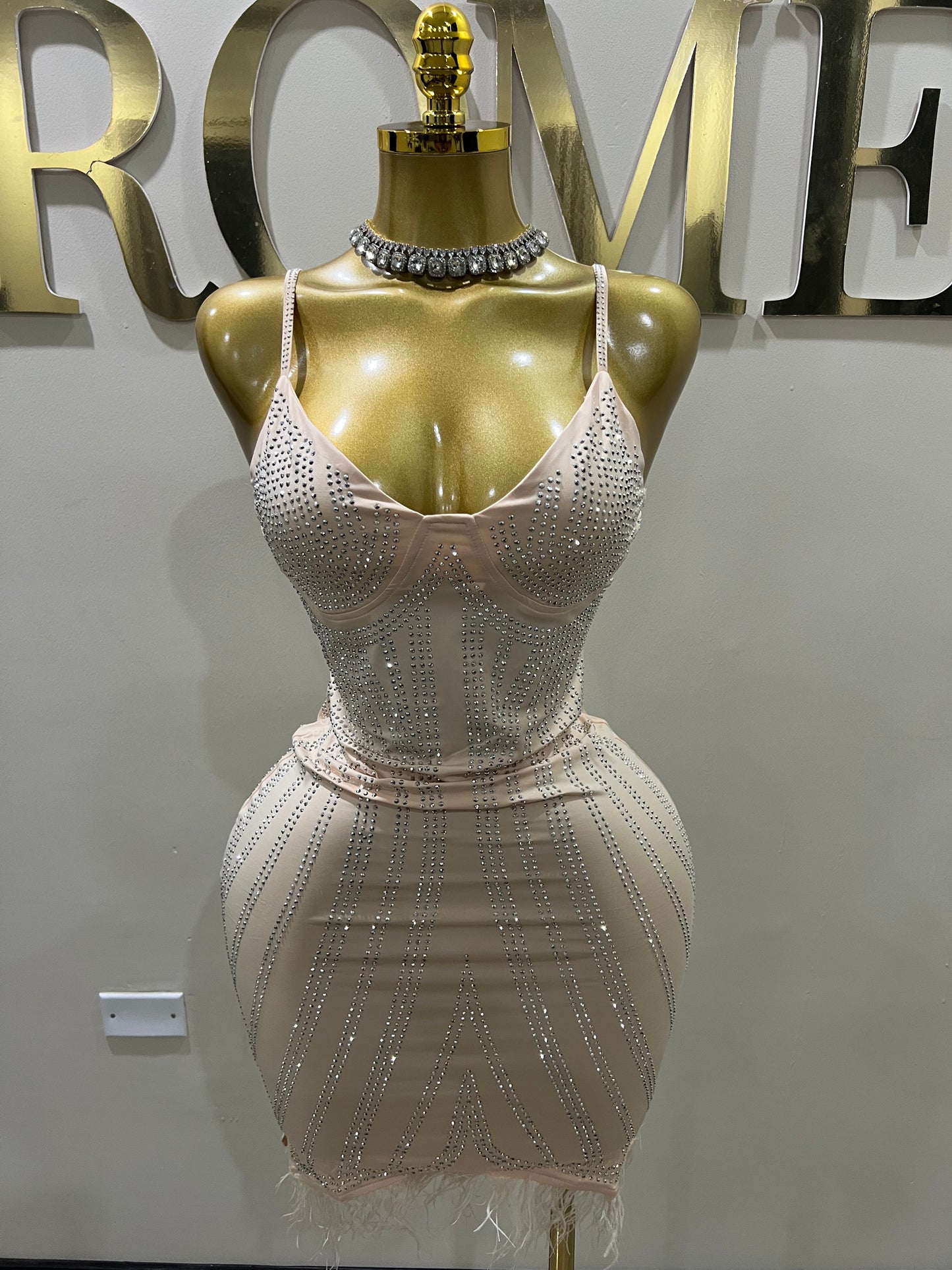 Cherri Vibe Dress (Nude)