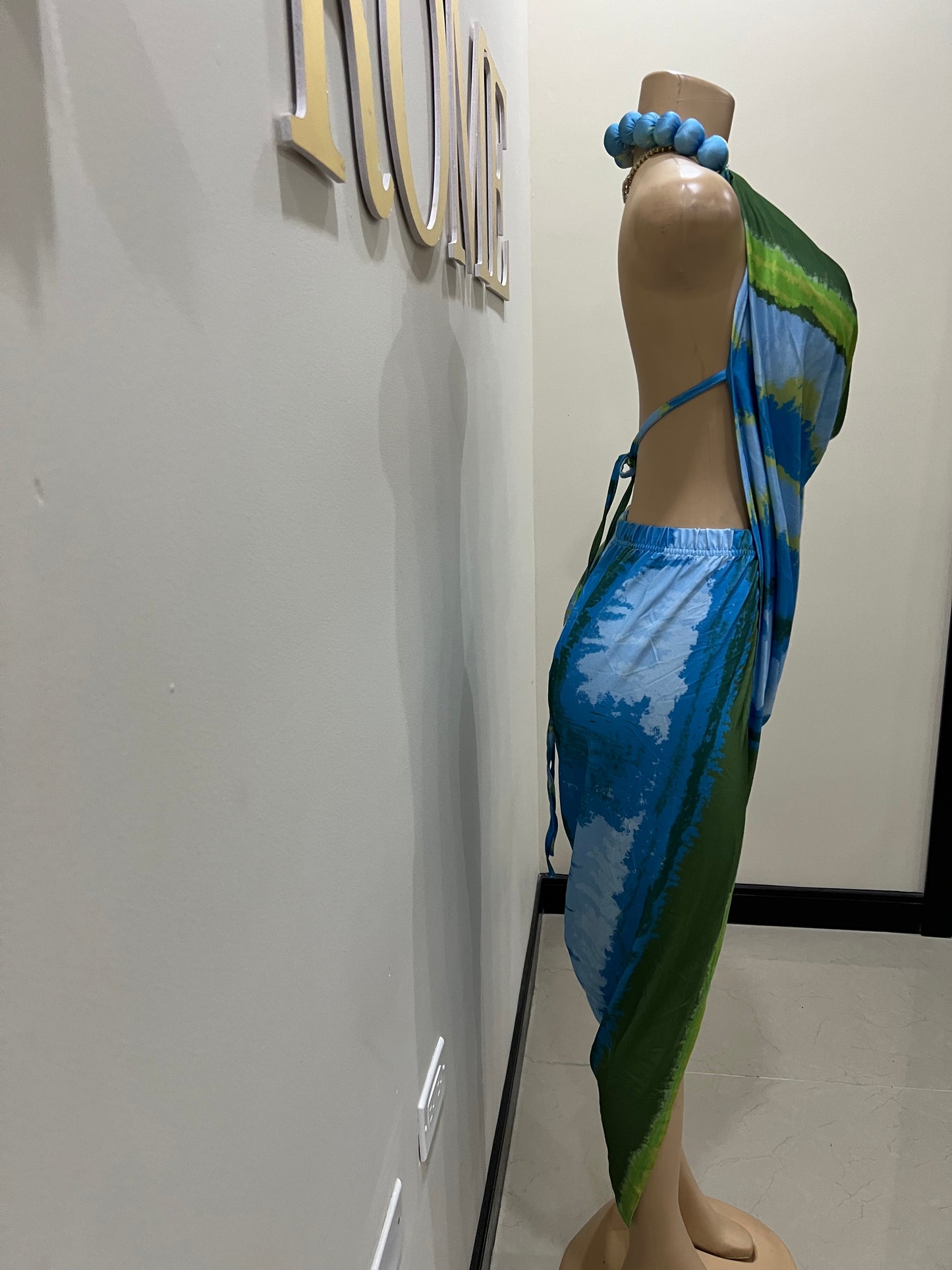 Lucia Wrap Dress (Blue)