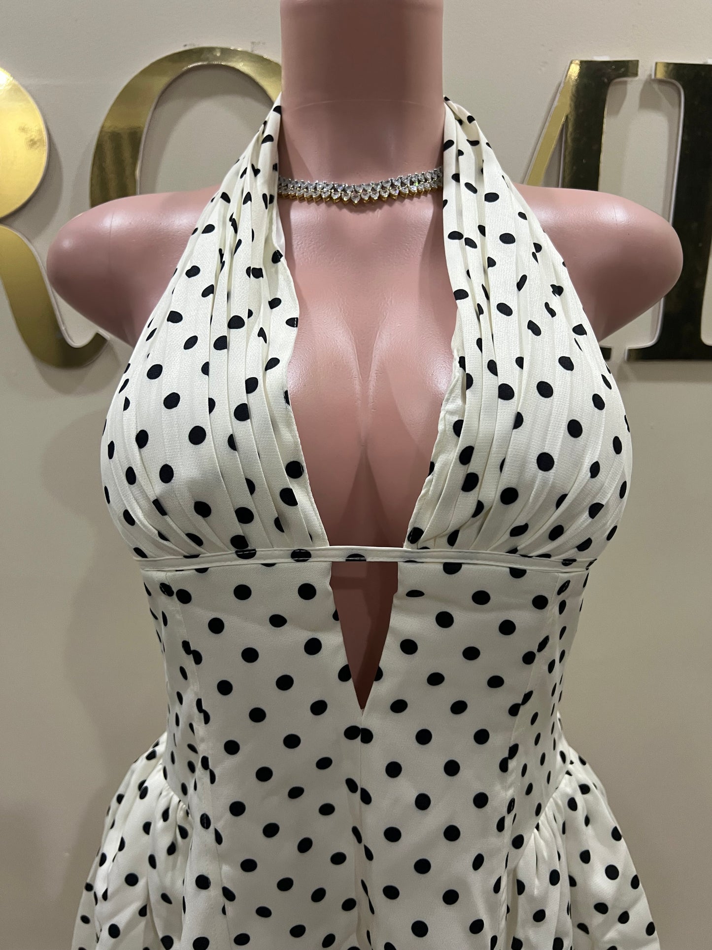 Polka Dot Halter Diana Dress