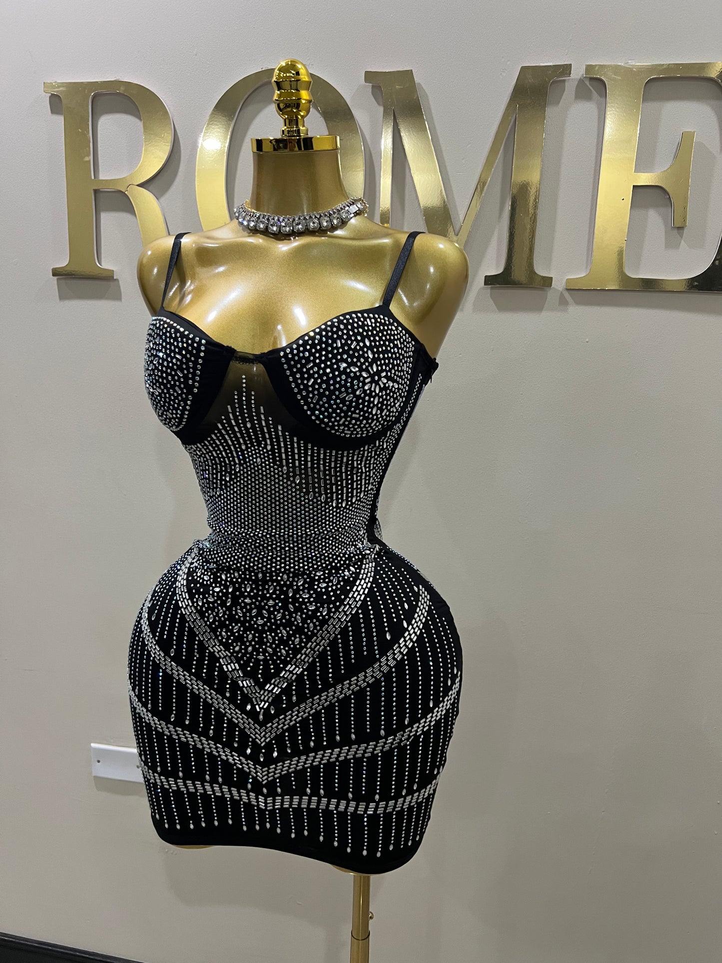 Star Crystal Dress (Black)