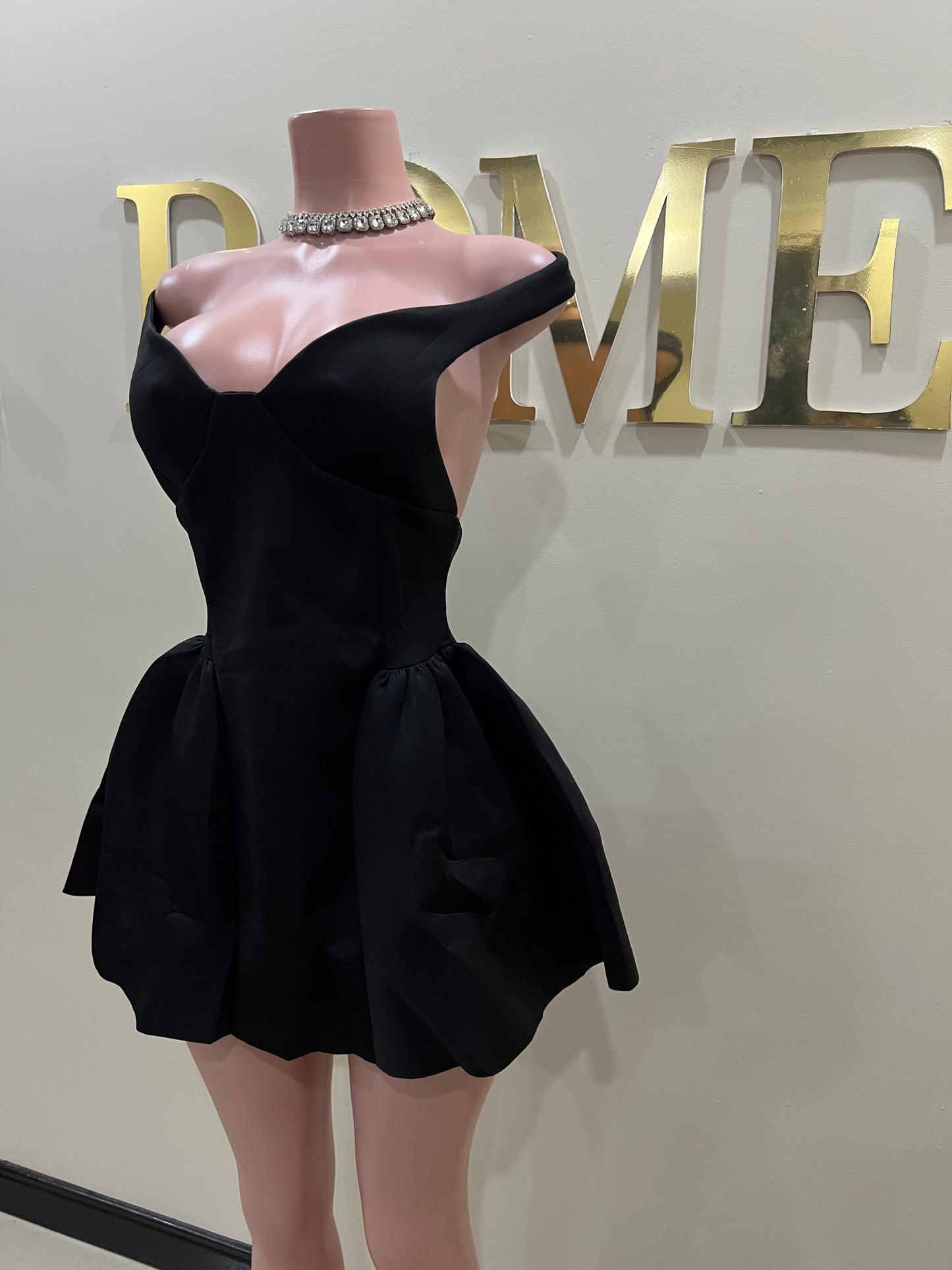 Francesca Diana Dress (Black)