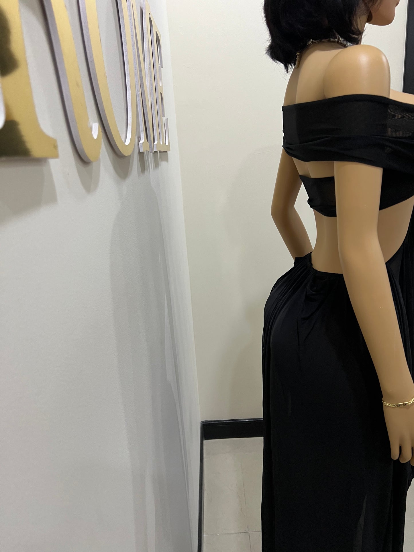 Ruby Mesh Dress (Black)