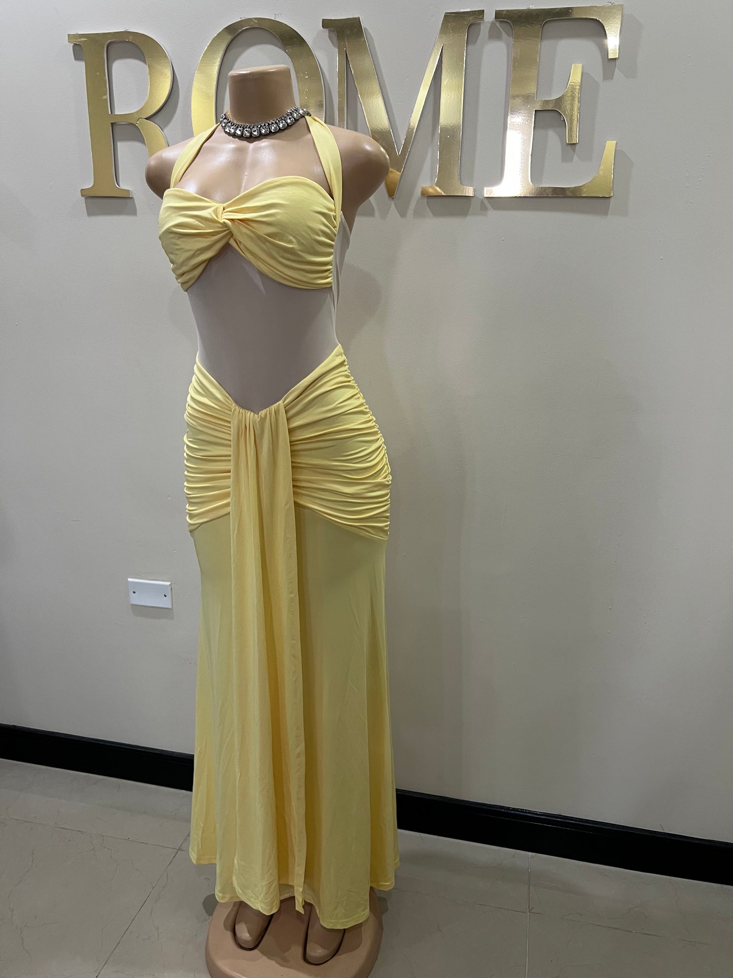 Sweetheart Nara Dress (Yellow)