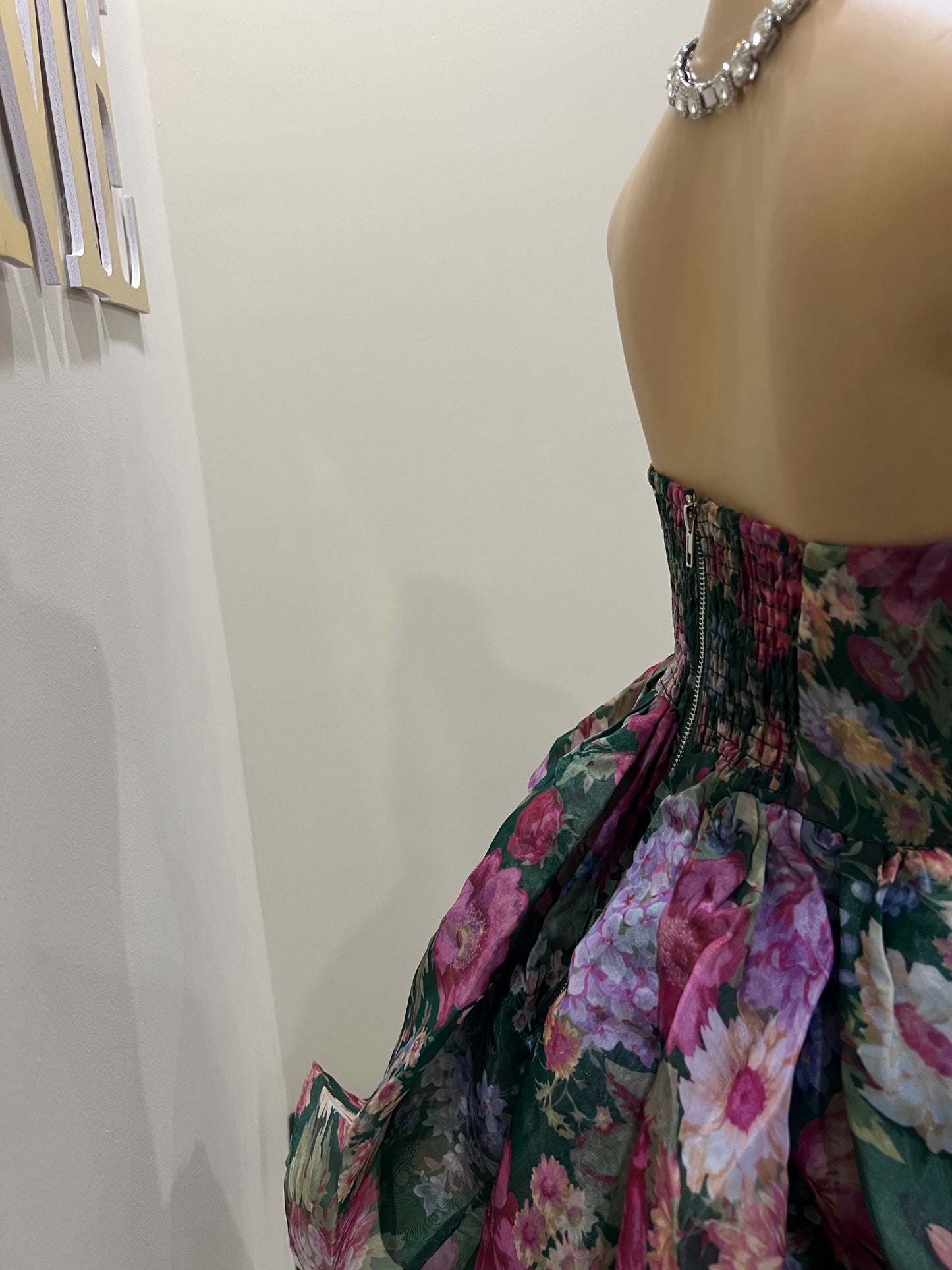 Princess Diana Floral Dress (Green)