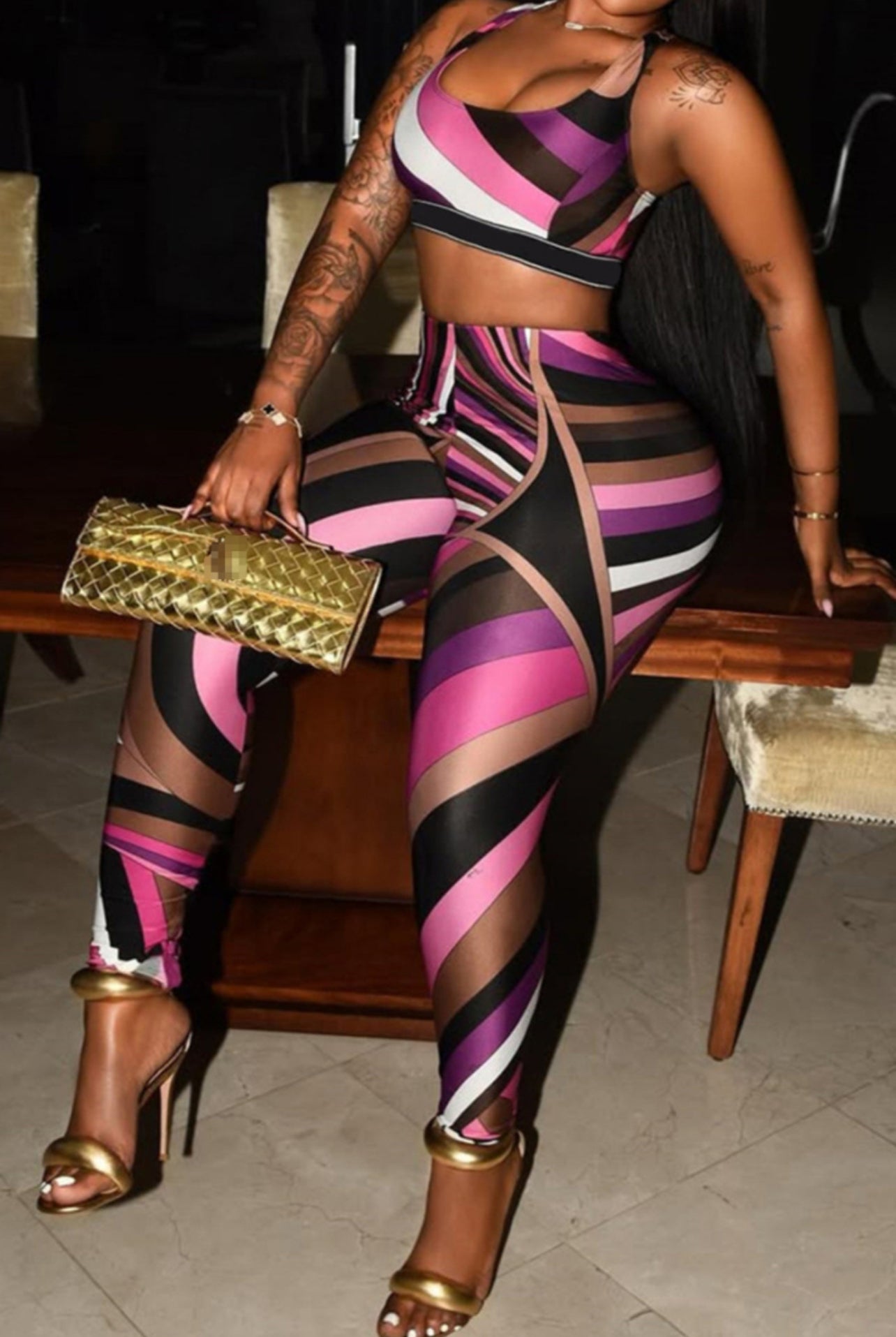 Dream Tights Pants Set (Pink)