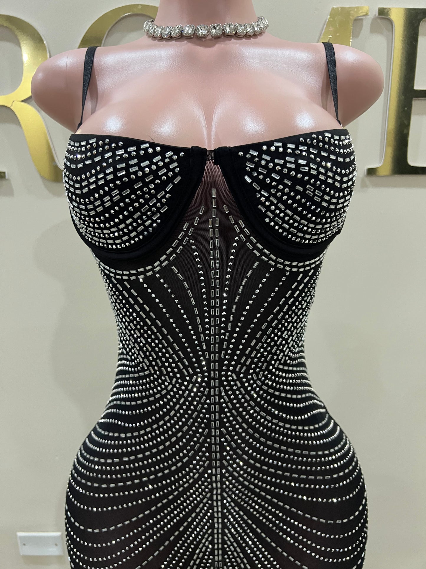 Gianna Medusa Dress (Black)