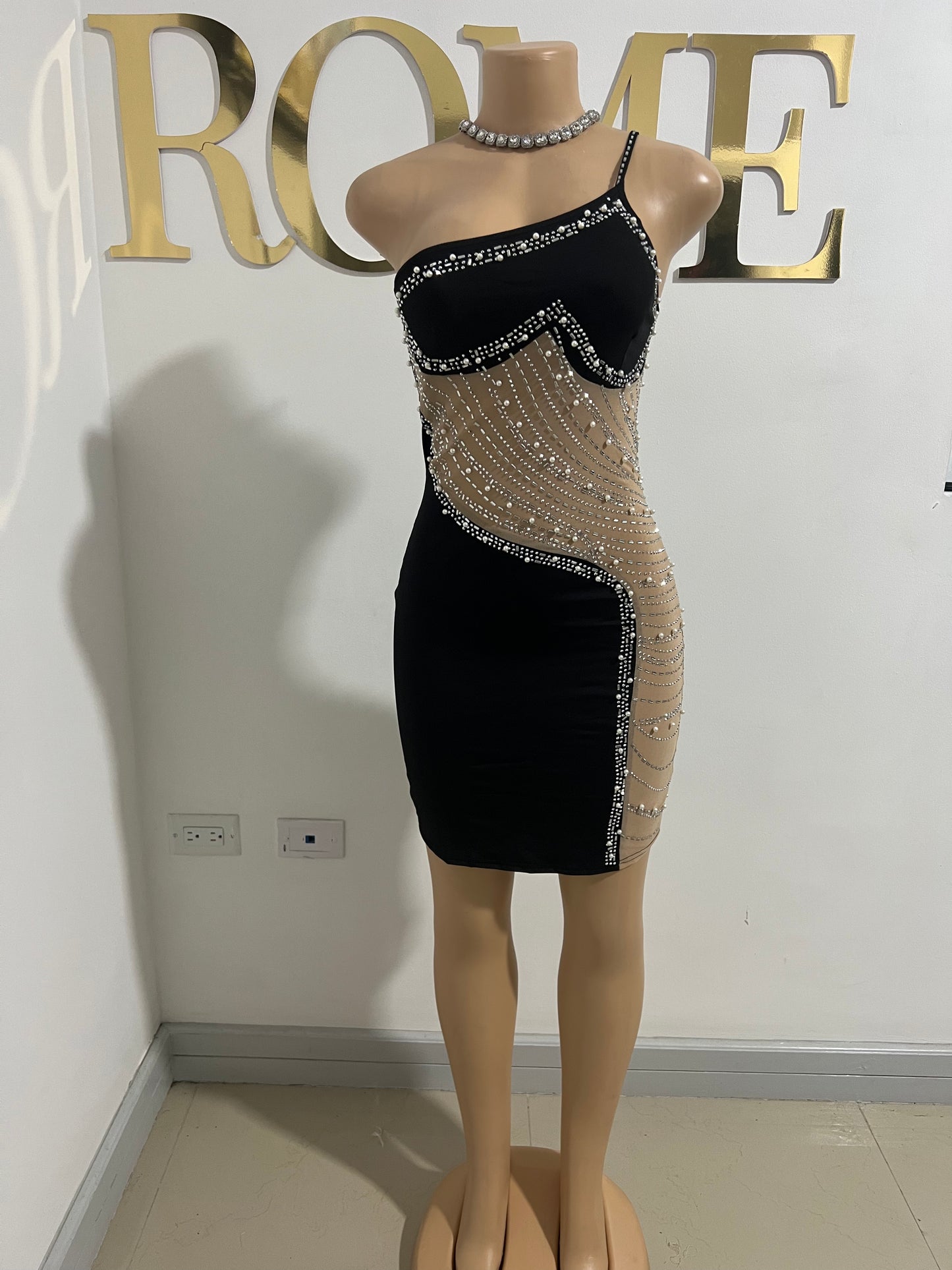 Heart’s Desire Short Dress (Black)