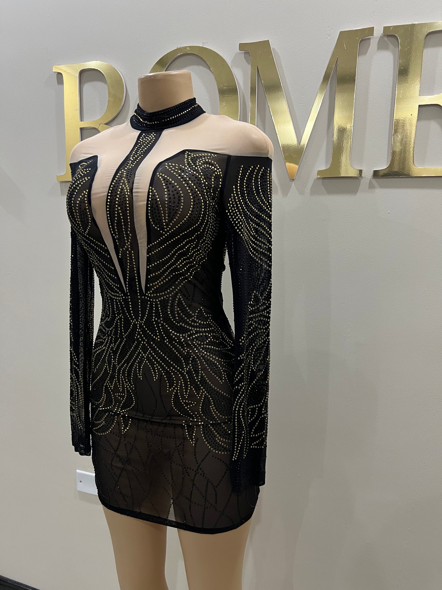 Kingdom Dress (Black & Gold)