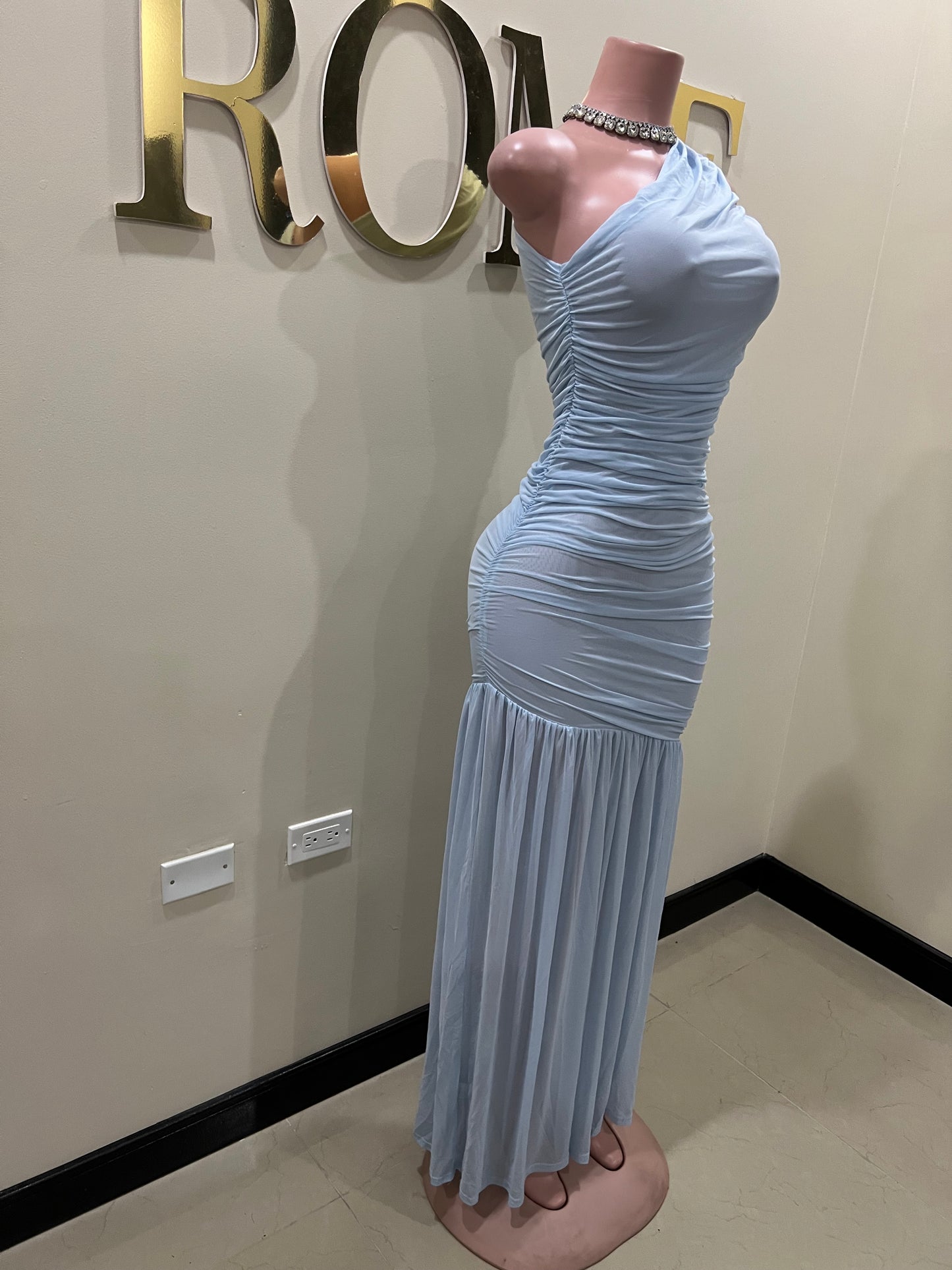 Michelle Mesh Dress (Blue)