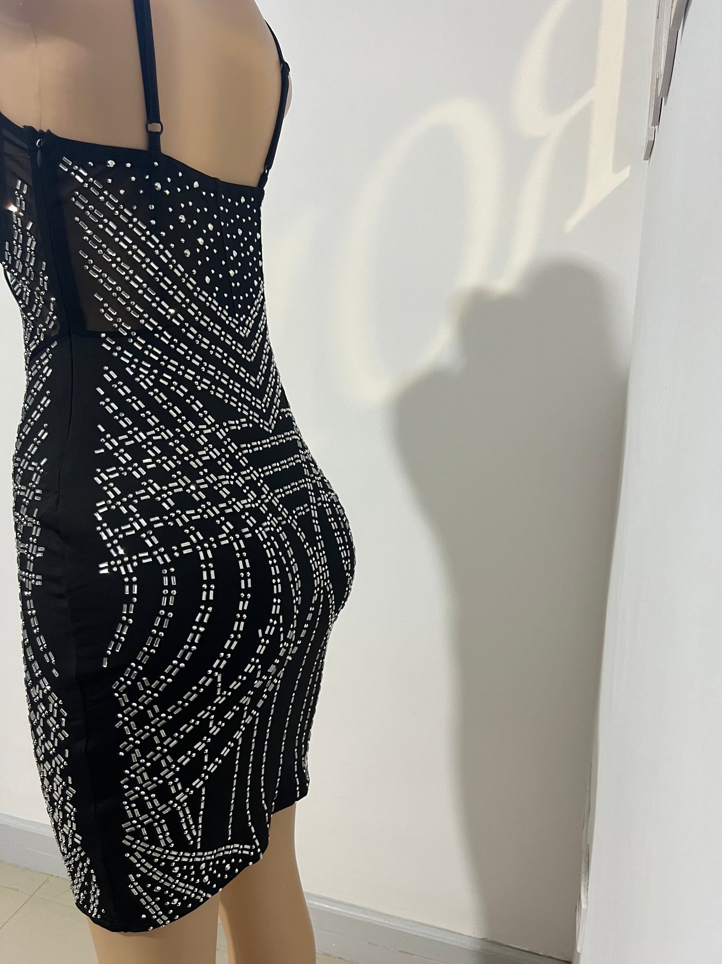 Carolina Crystal Dress (Black)