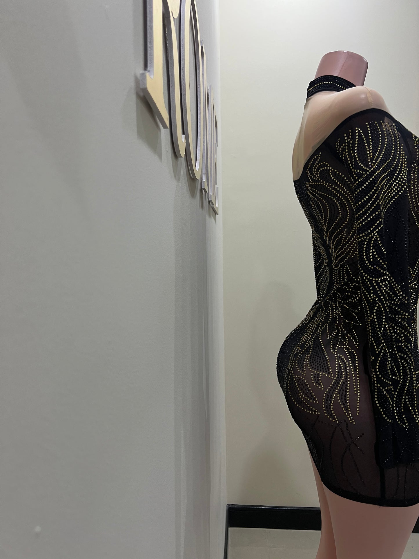 Kingdom Dress (Black & Gold)