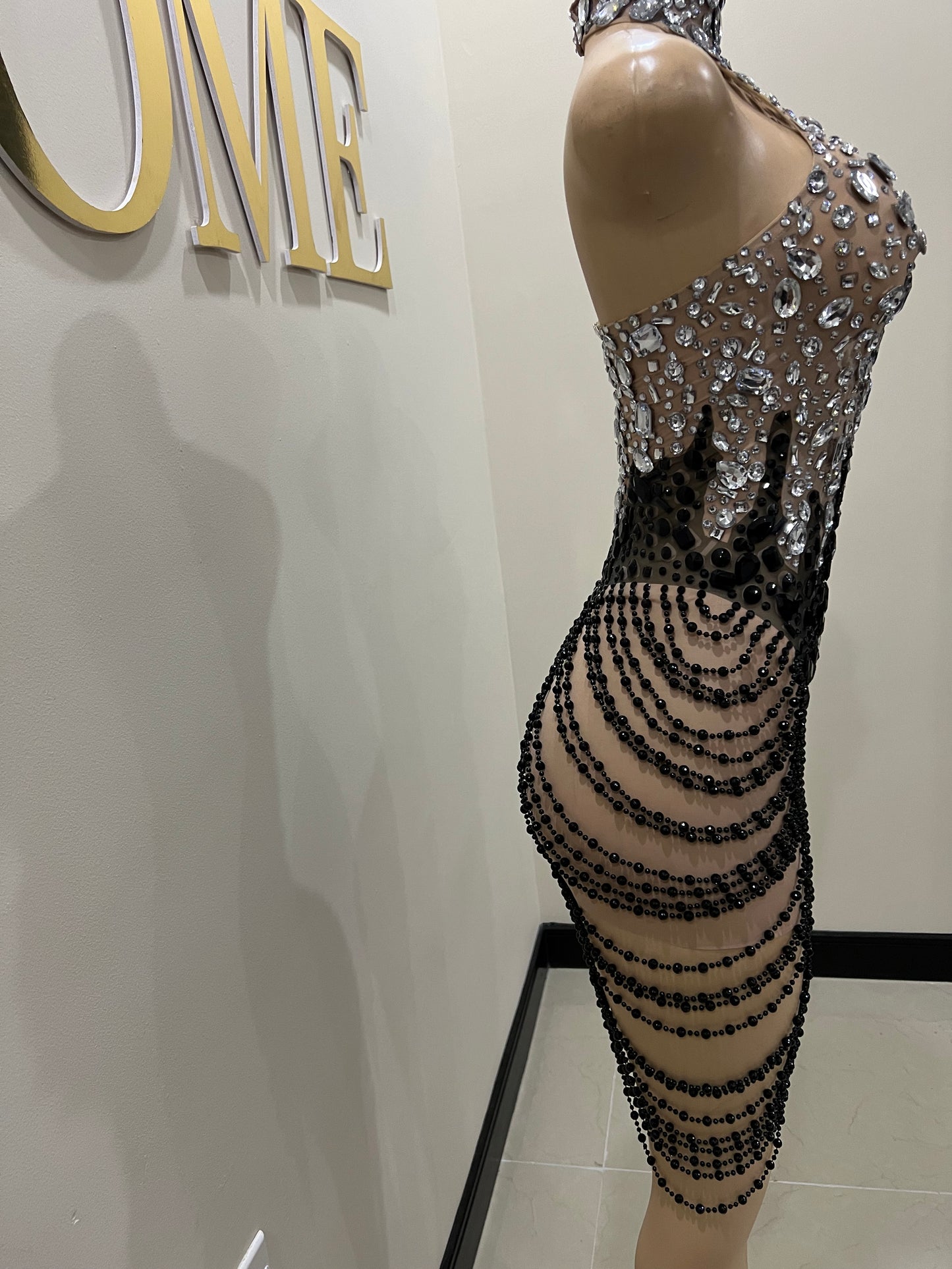 Daenerys Gemstone Dress (Black)