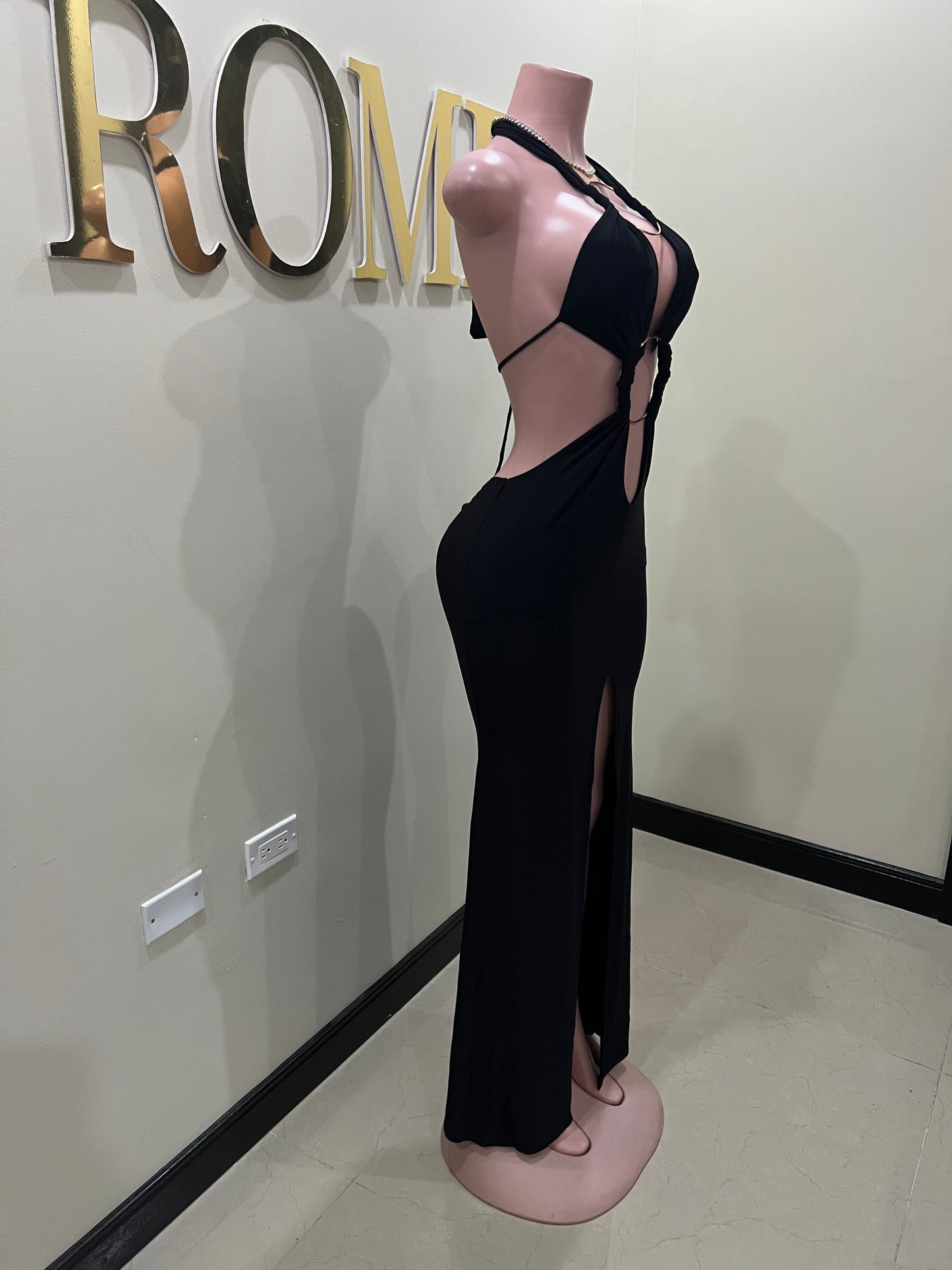 Indie Rings Dress (Black)