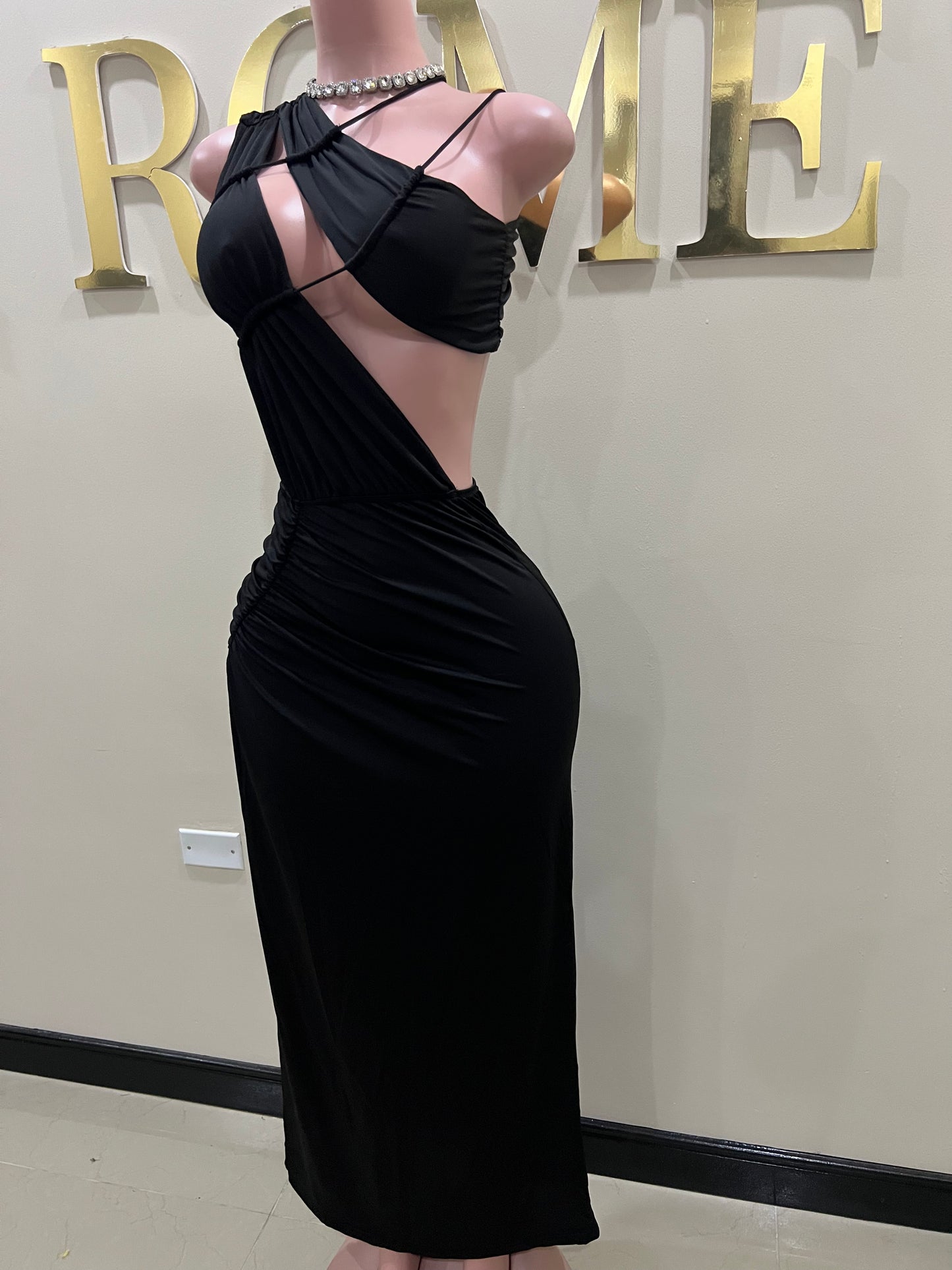 Amelia Giselle Dress (Black)