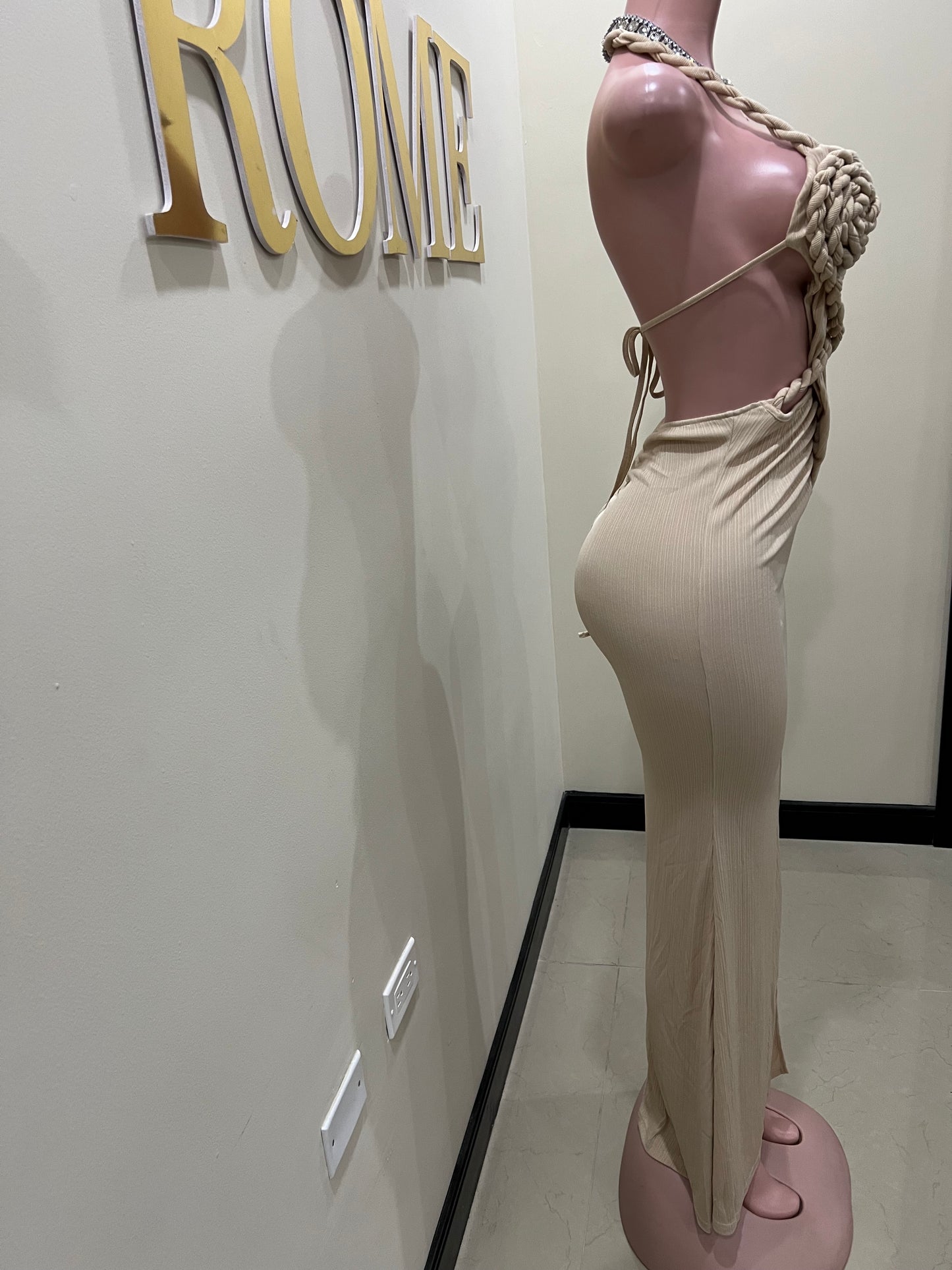 Athena Rope Dress (Brown)