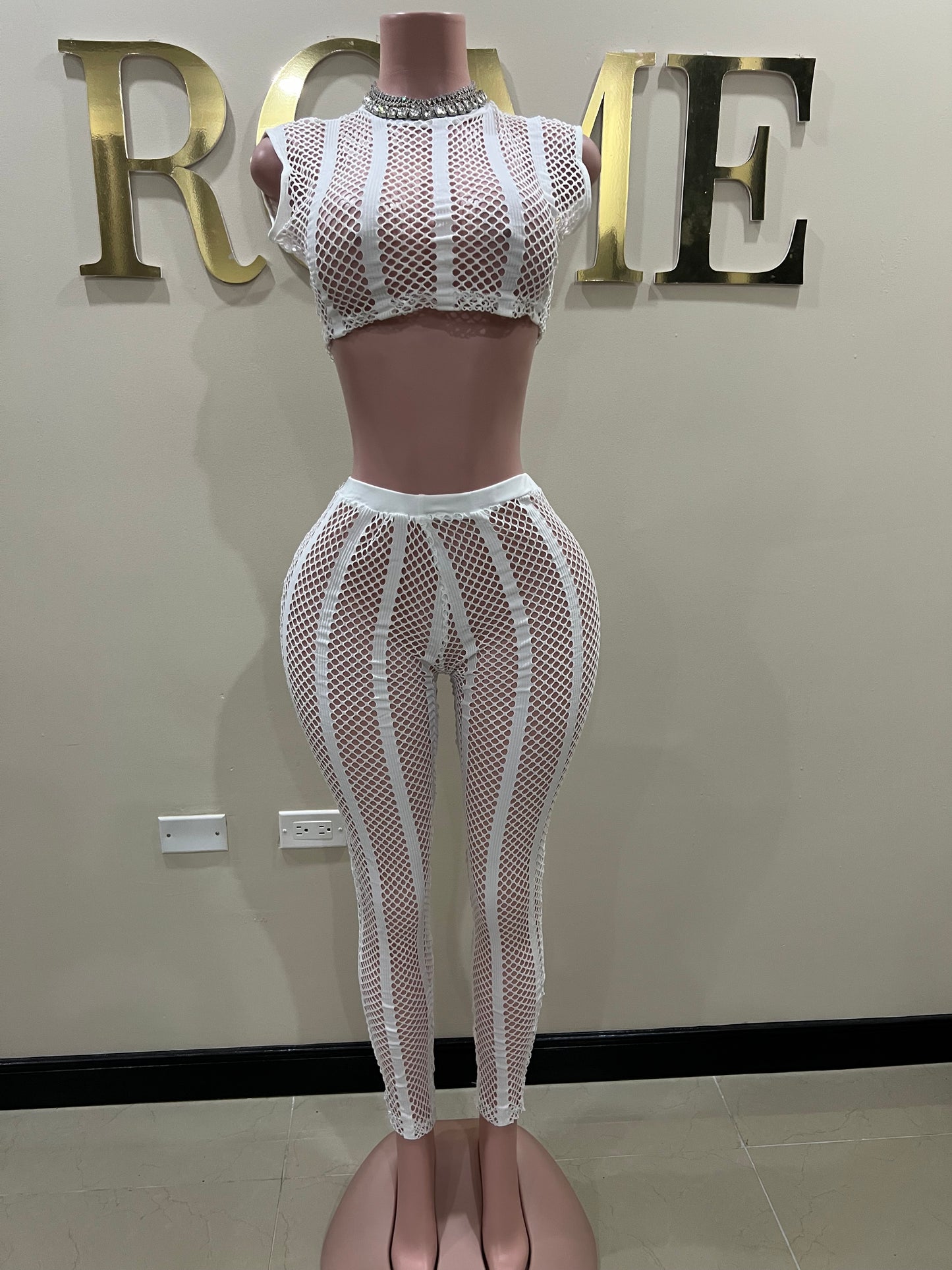 Amy Mesh Set (White)