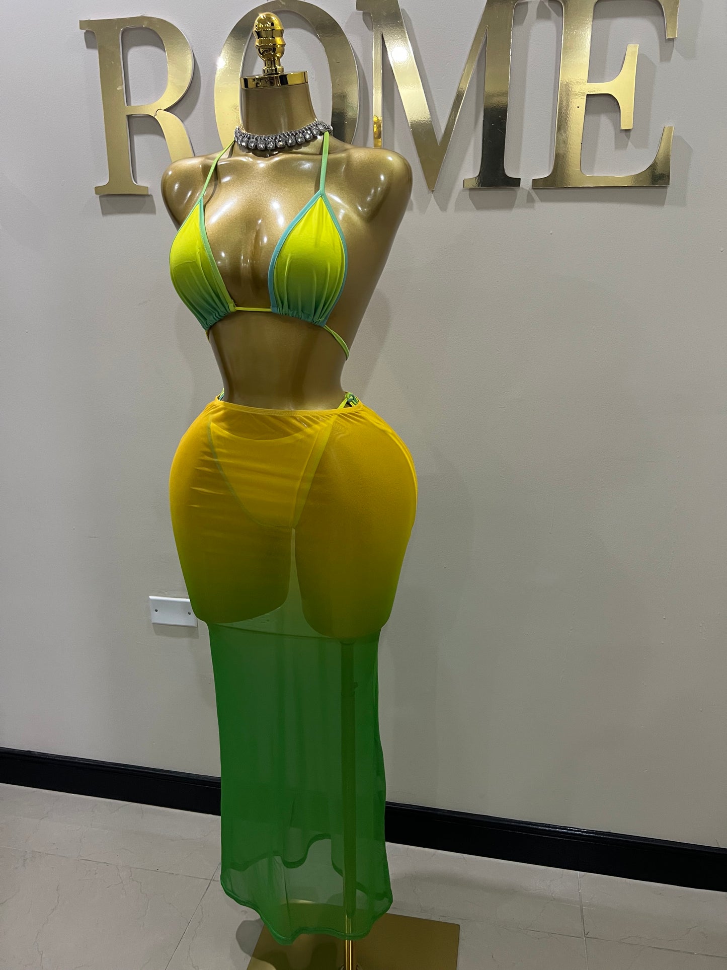 Margarita 3 Pcs Mesh Skirt Set