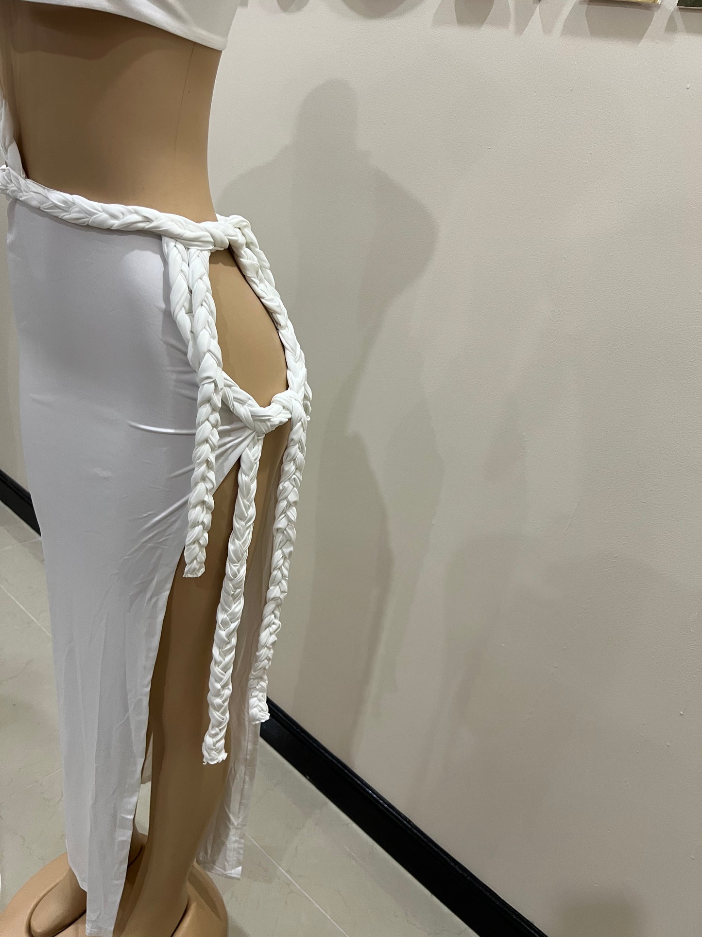 Tyra Braided Dress (White)