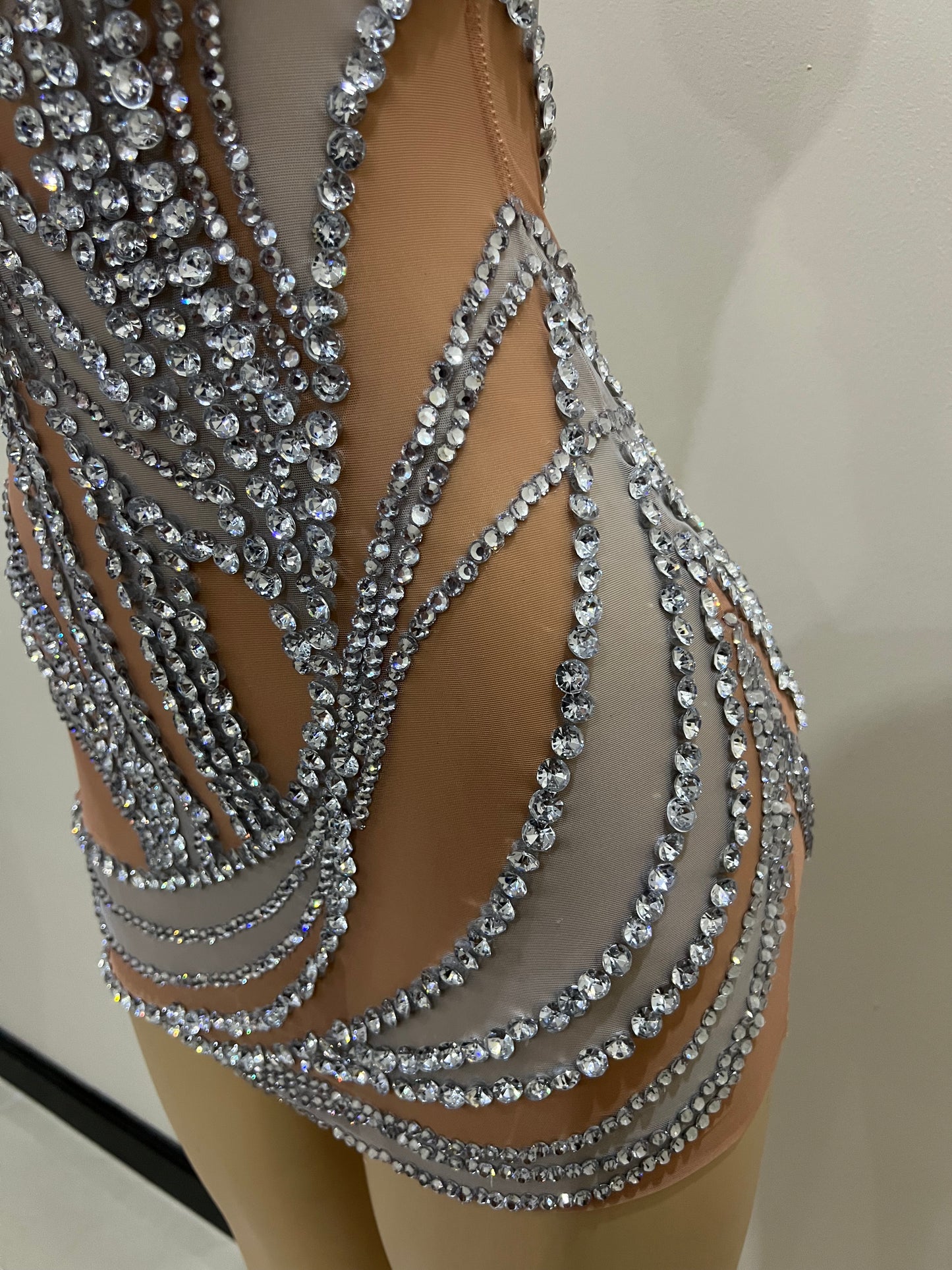 Ice Gemstone Super Mini Dress