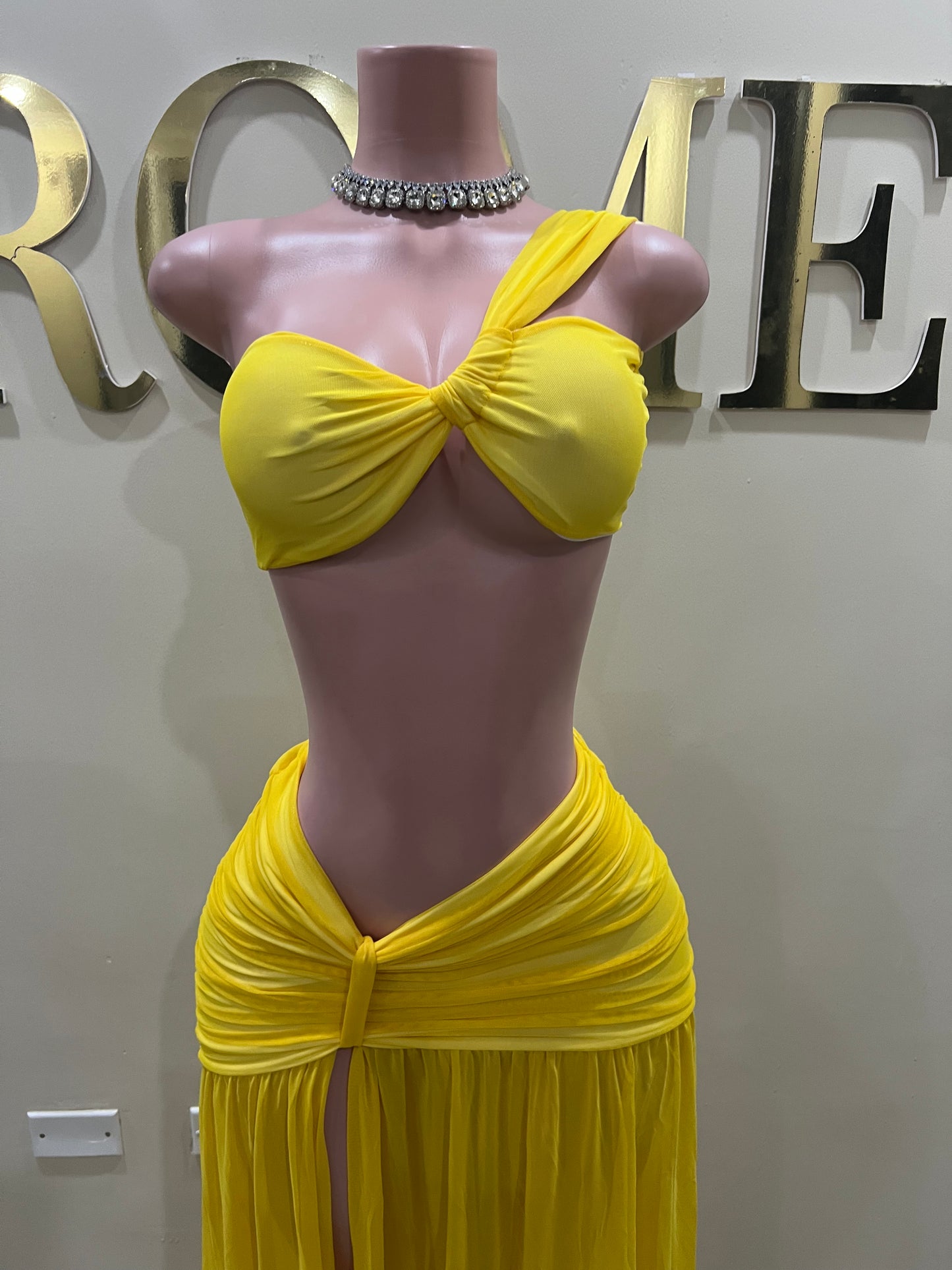 Emma Giselle Skirt Set (Yellow)