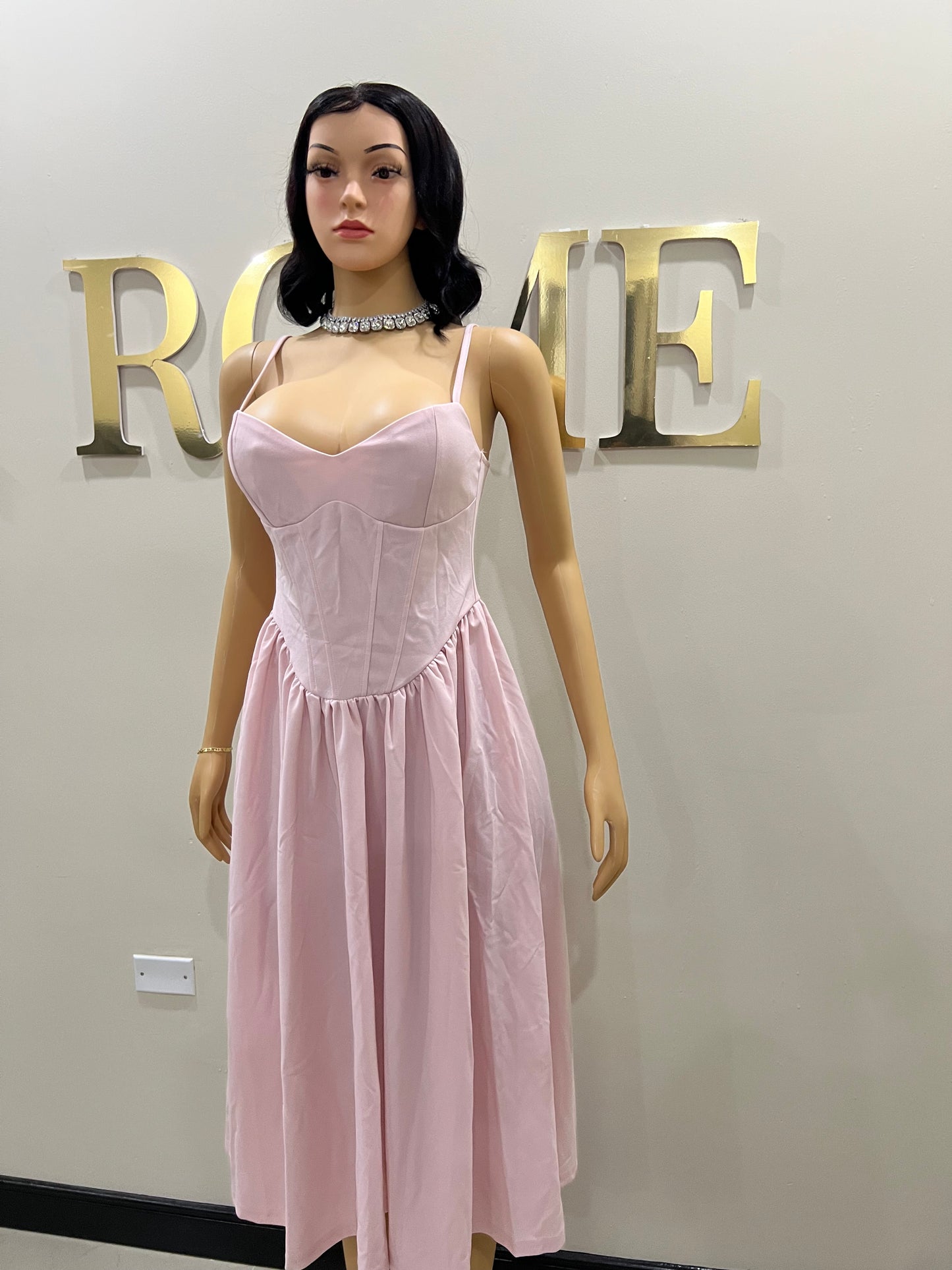 Daisy Diana Dress (Pale Pink)