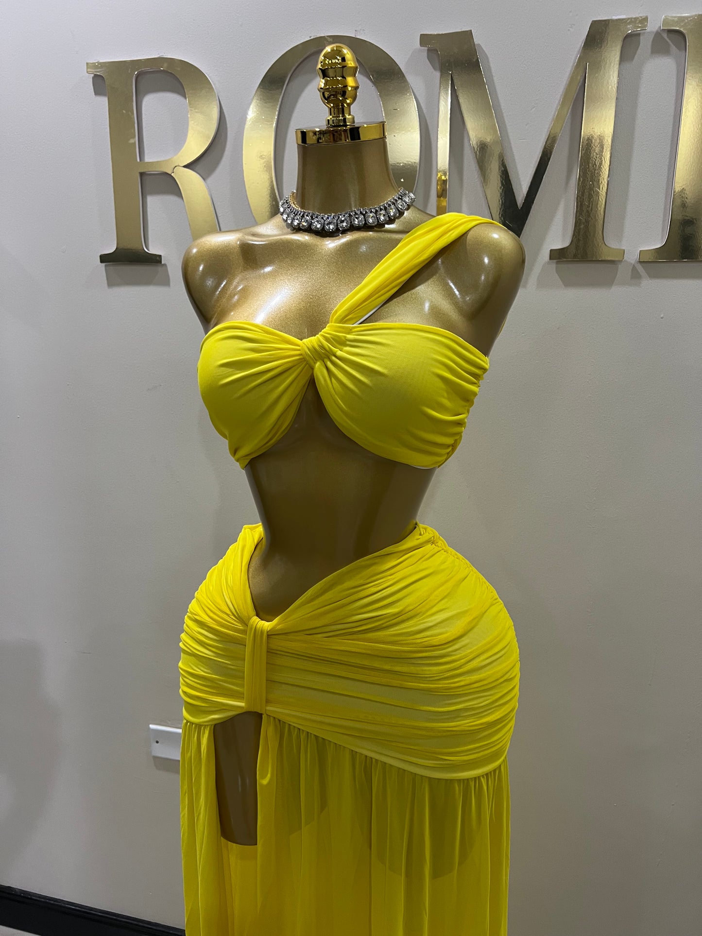 Emma Giselle Skirt Set (Yellow)