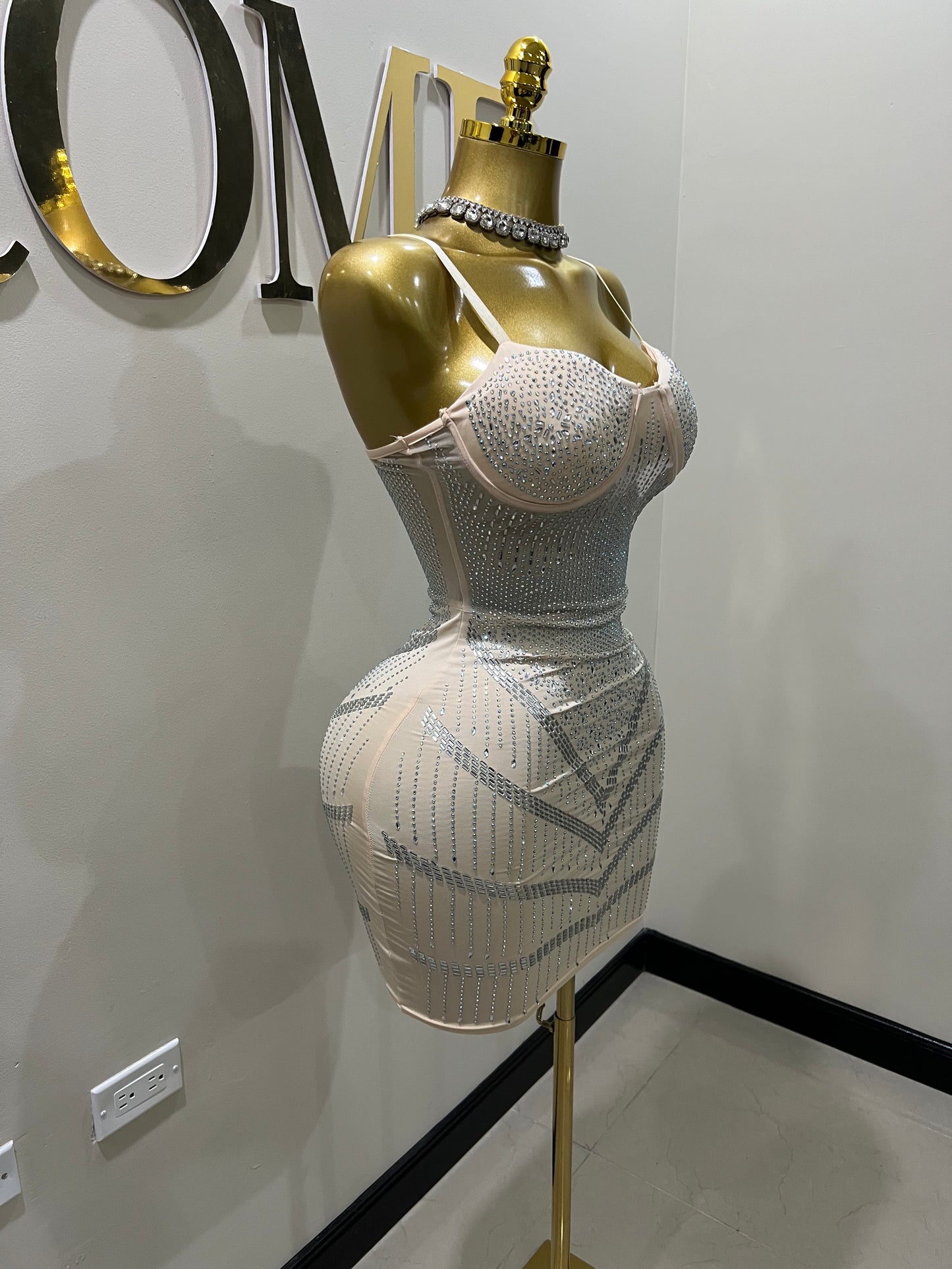 Star Crystal Dress (Nude)
