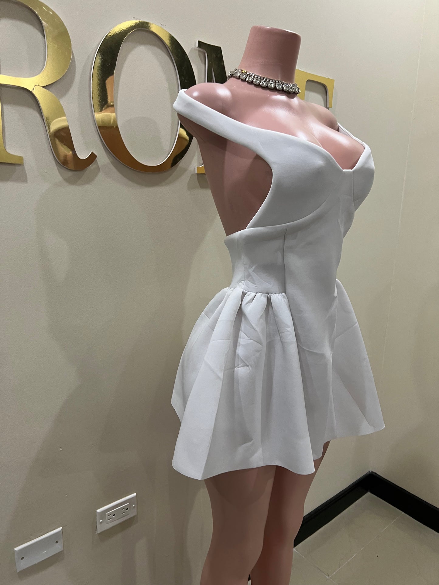 Francesca Diana Dress (White)