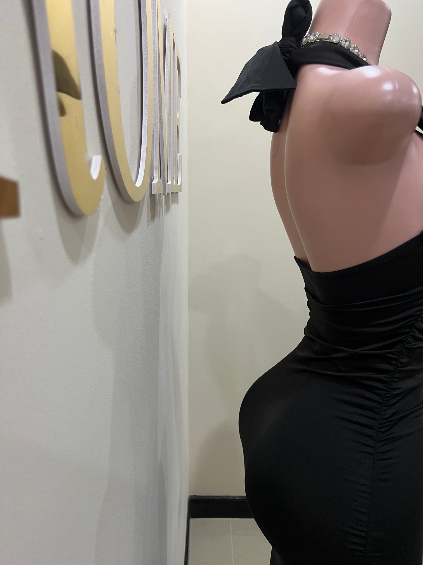 Samira Priscilla Rose Dress (Black)