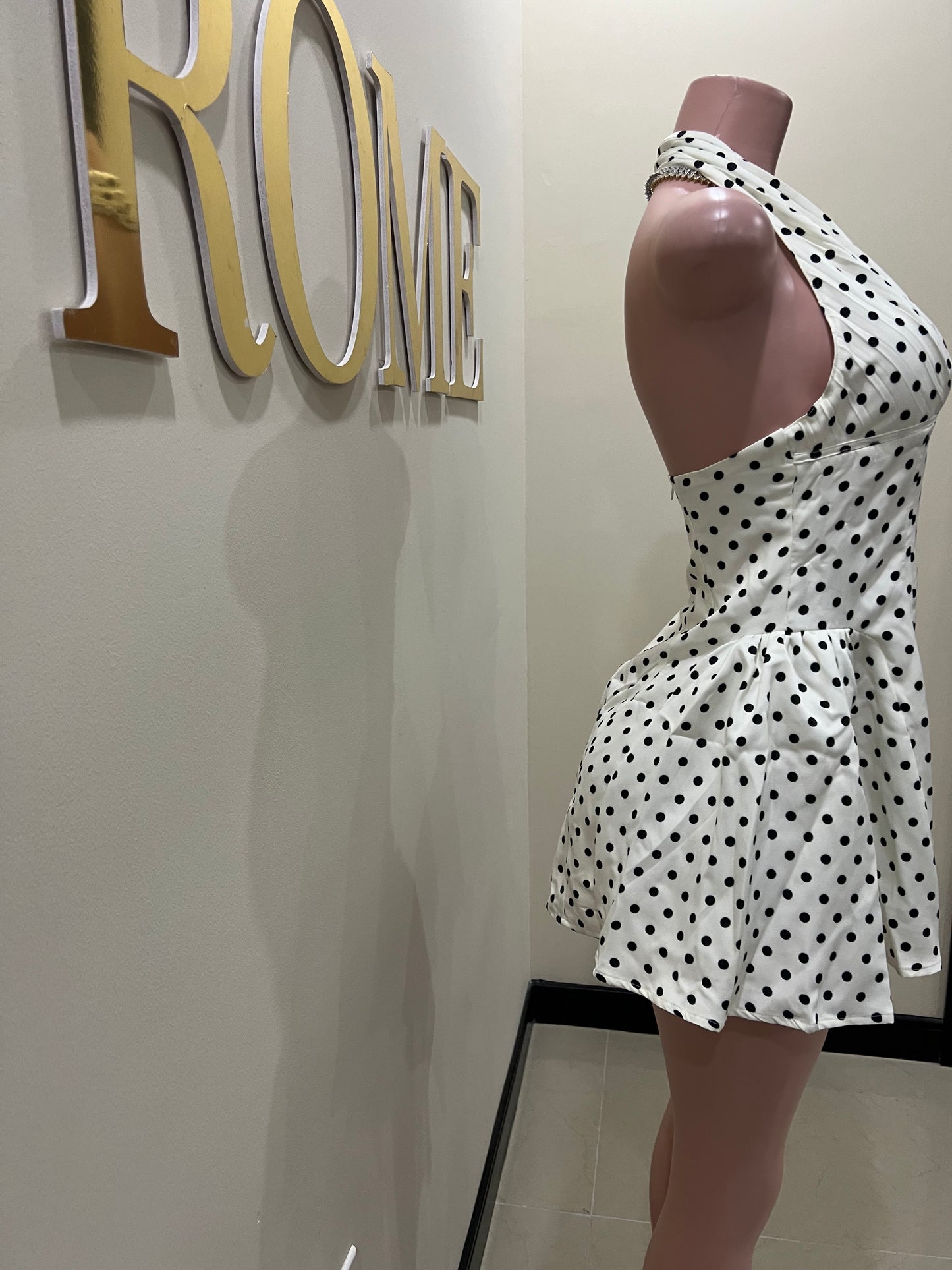Polka Dot Halter Diana Dress