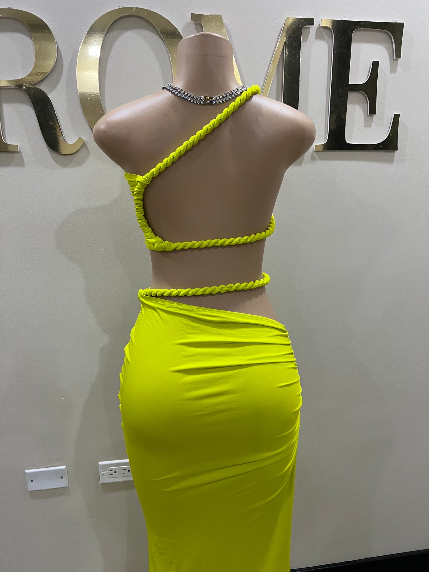 Emma Giselle Rope Skirt Set (Green)