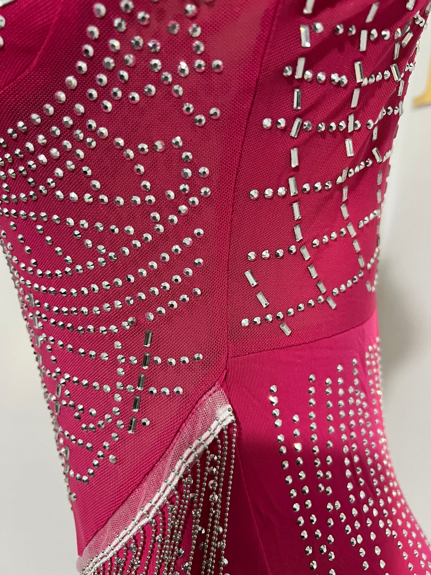 Gianna Fringe Crystal Dress (Pink)