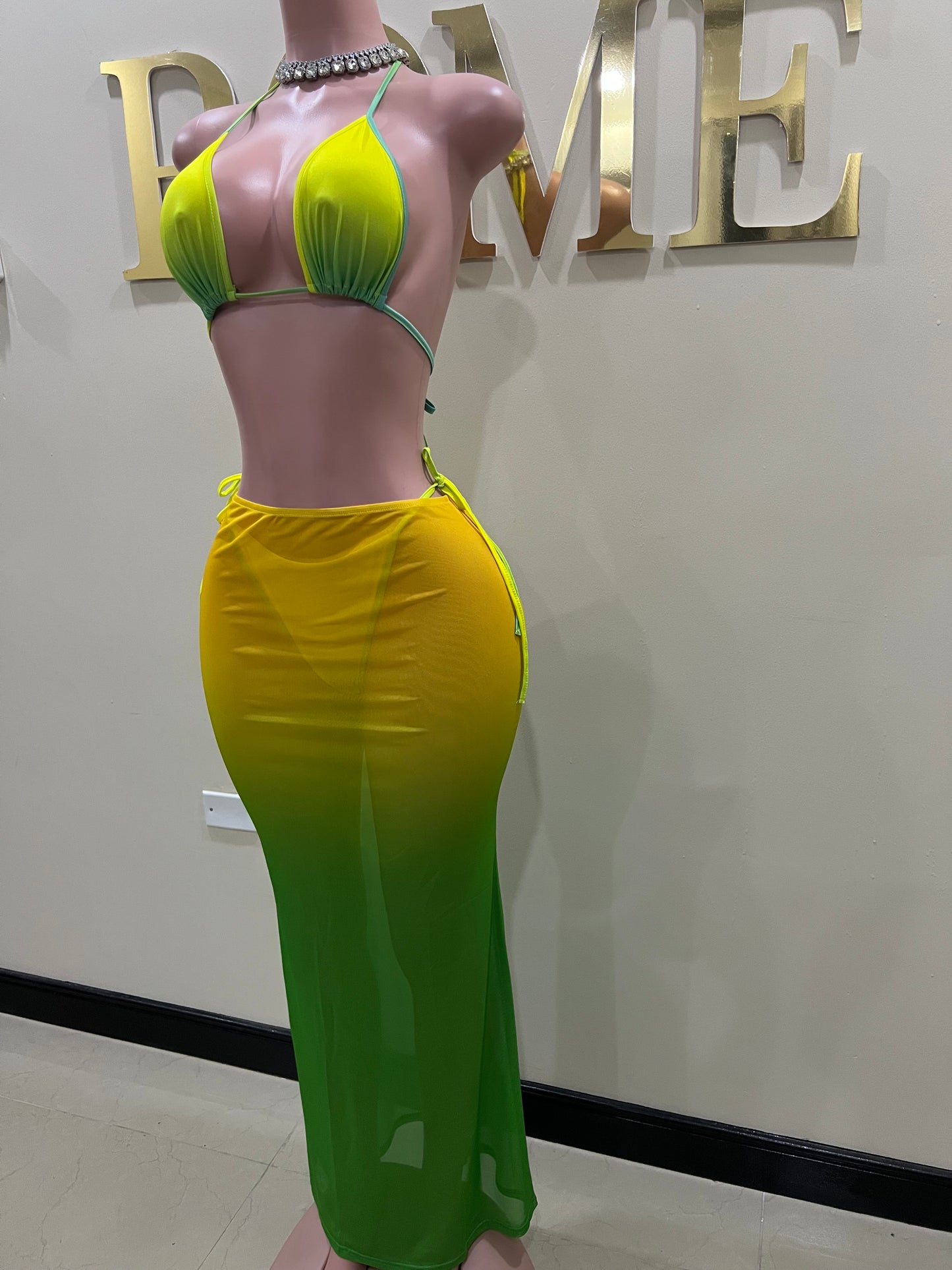 Margarita 3 Pcs Mesh Skirt Set