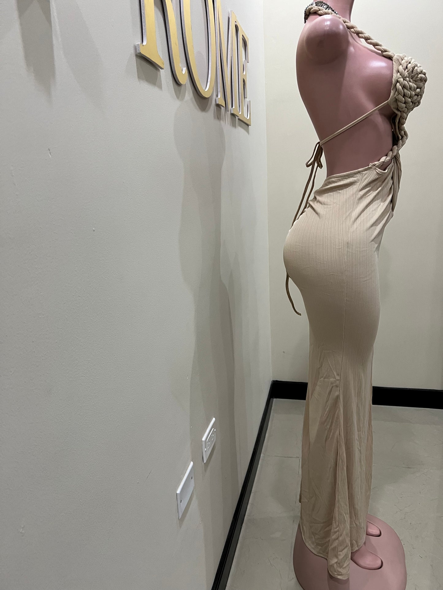 Athena Rope Dress (Brown)
