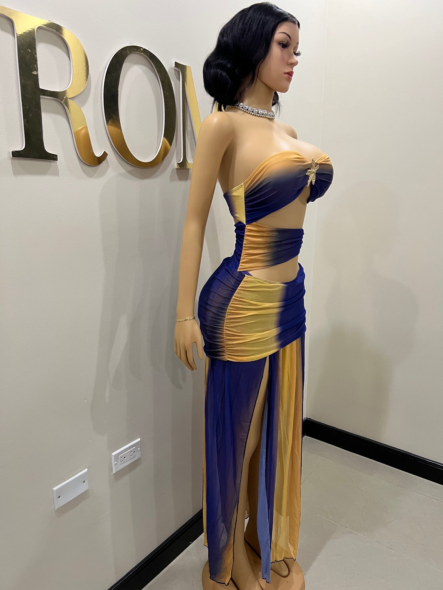 Starfish 2 Pcs Monokini & Skirt Set