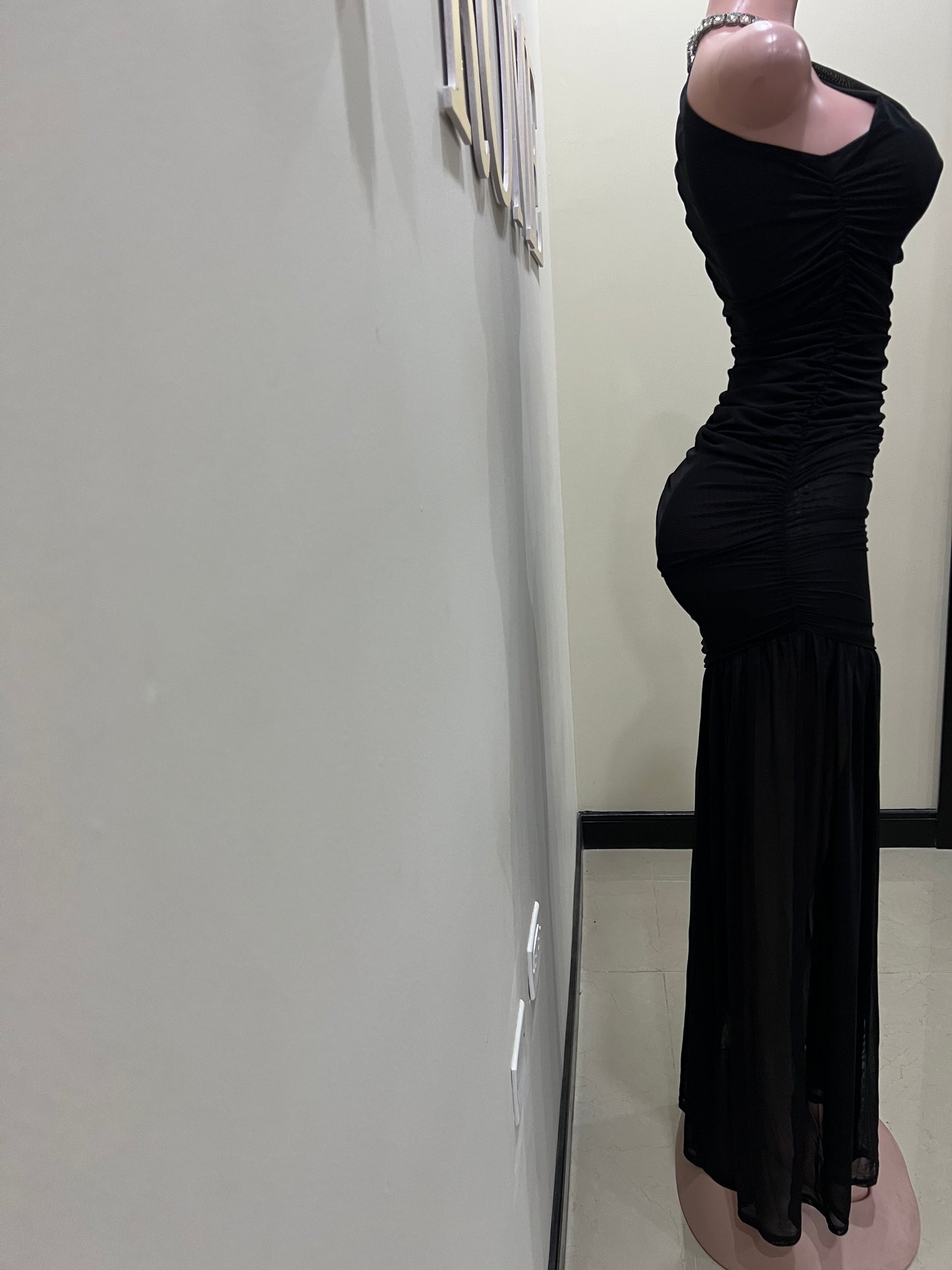 Michelle Mesh Dress (Black)