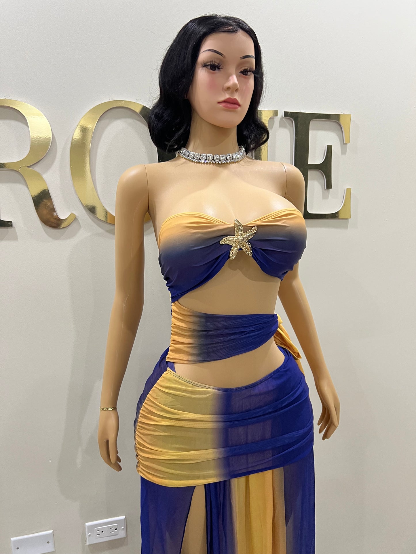 Starfish 2 Pcs Monokini & Skirt Set