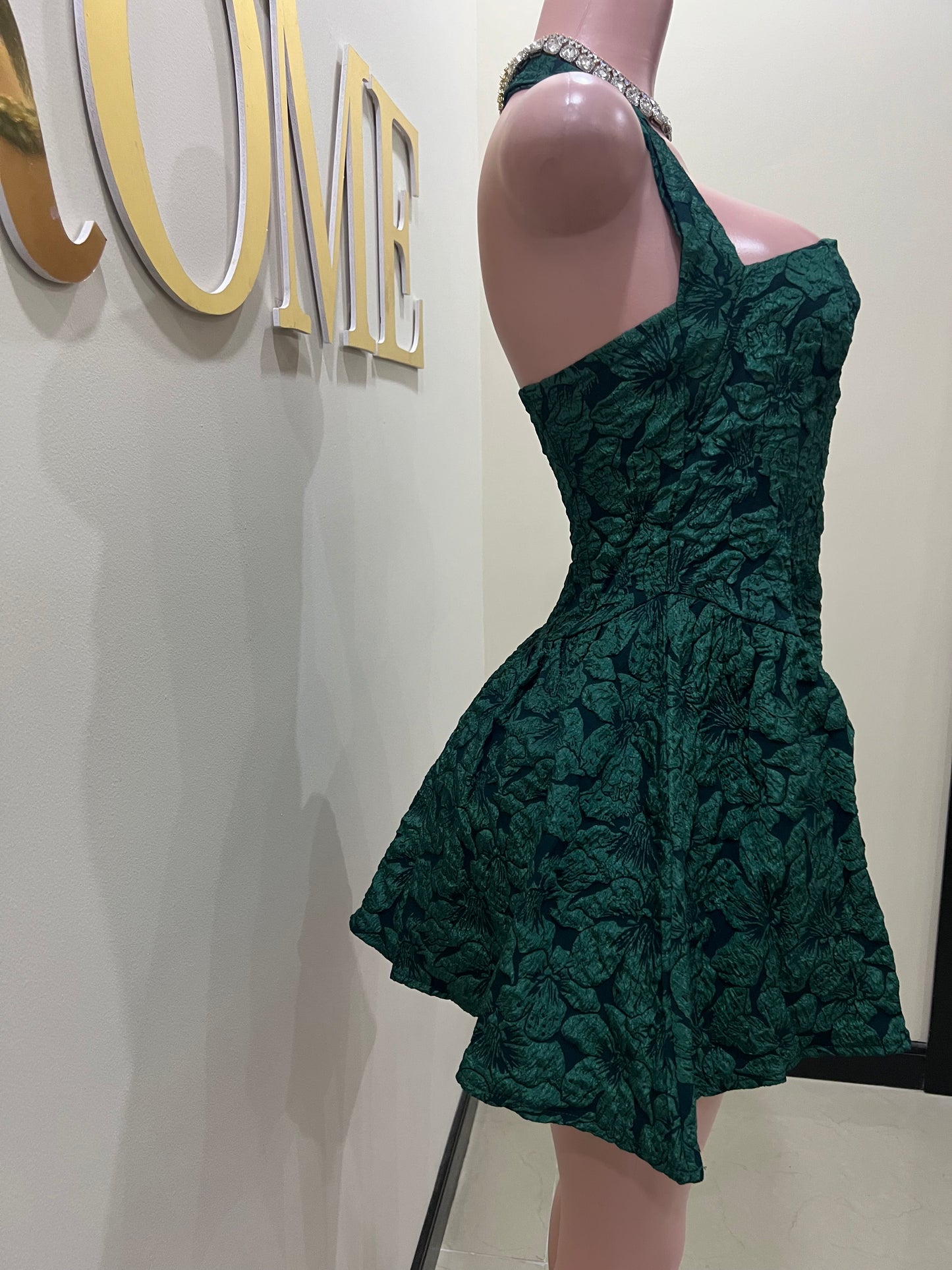 Diana Textured Dress (Green)