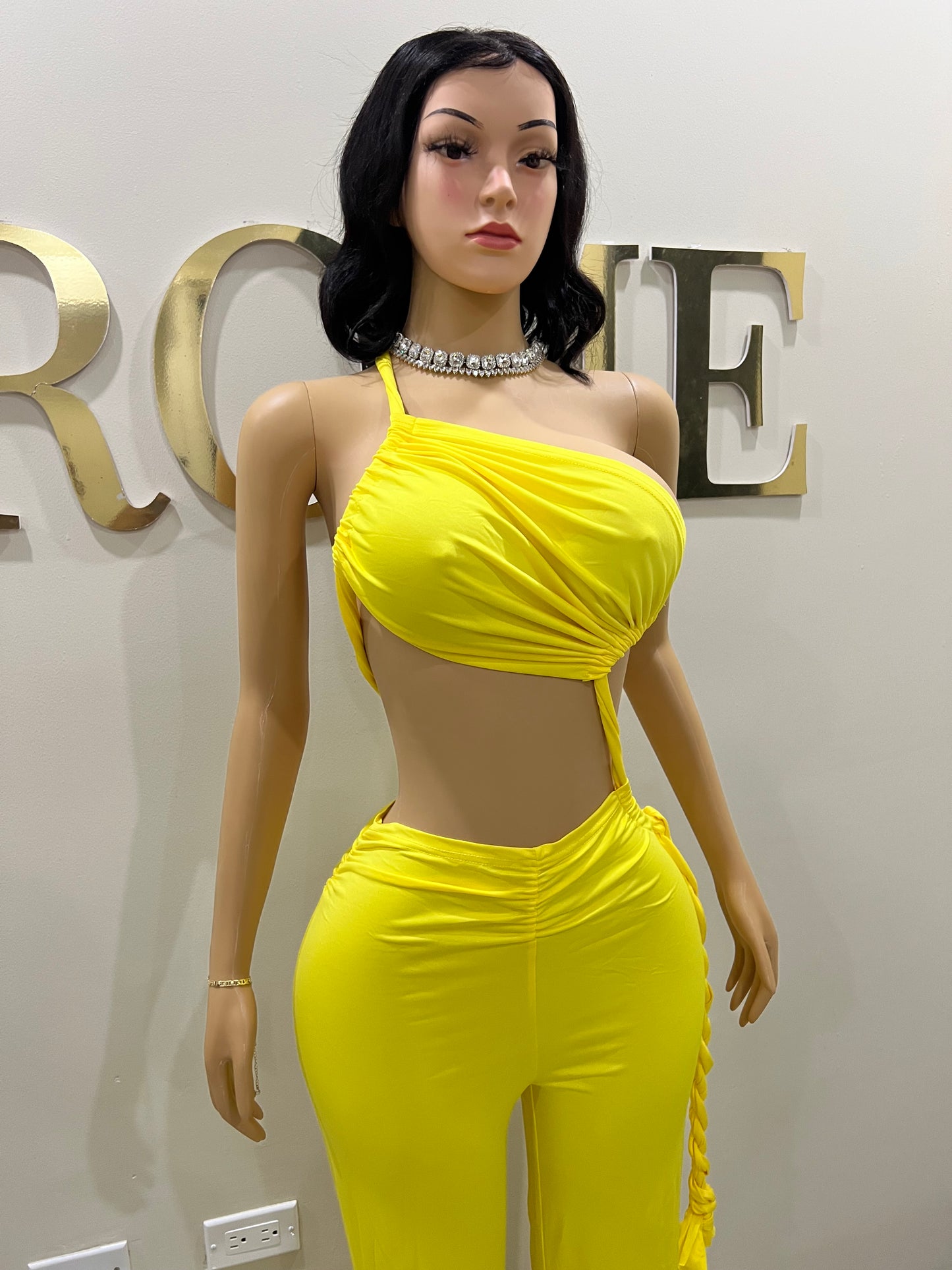 Emma Giselle Jumpsuit (Yellow)